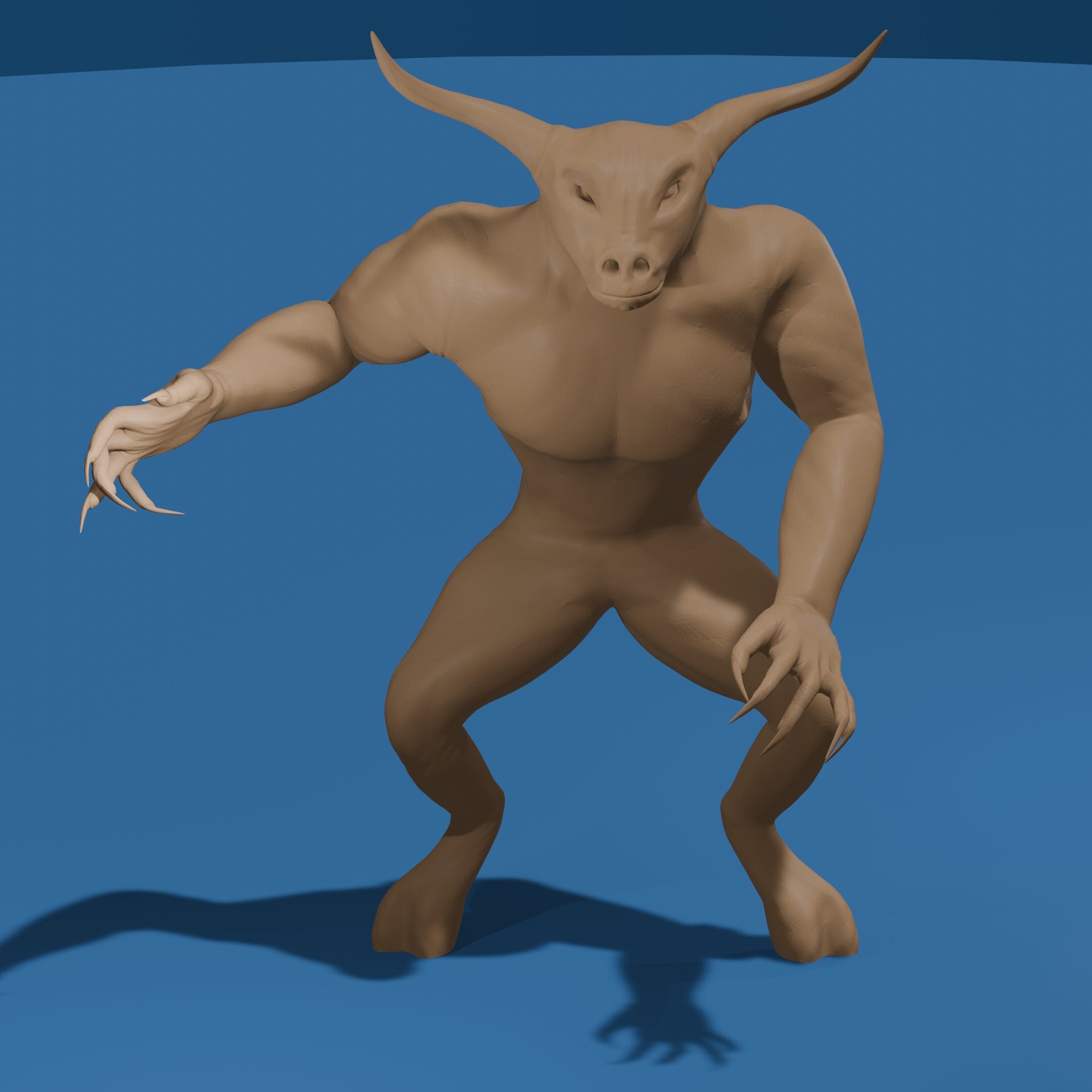 Minotaur Figure / Fantasy Creature Figurine