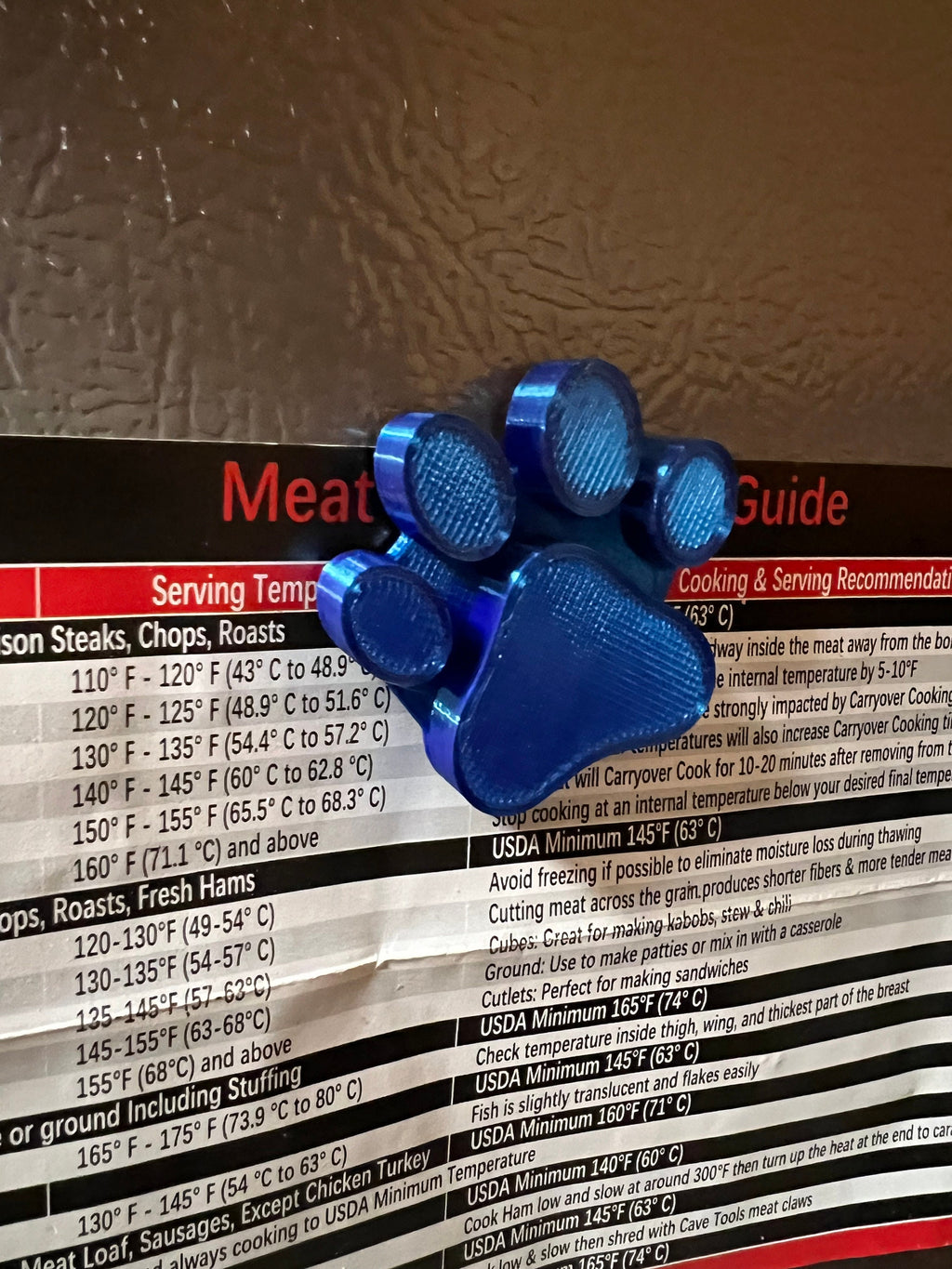 Pet Paw Refrigerator Magnet