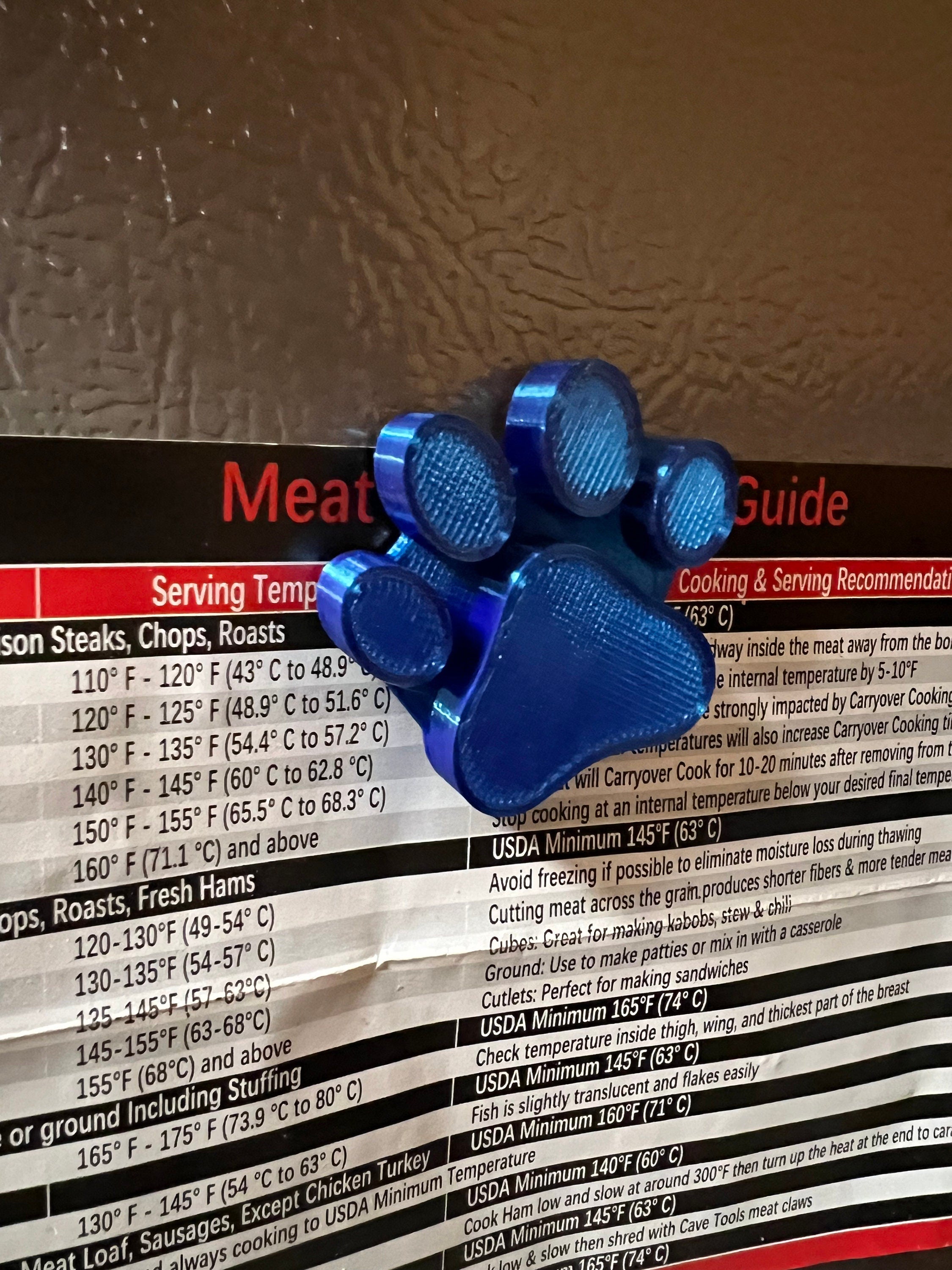 Pet Paw Refrigerator Magnet