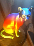 Elegant House Cat Statue: 6-Inch Cat Model