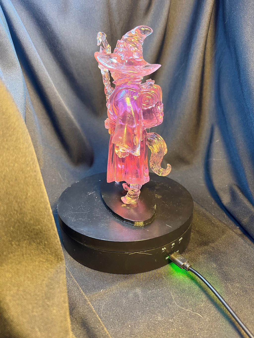 Cat Wizard Figure / Fantasy Mage Figurine