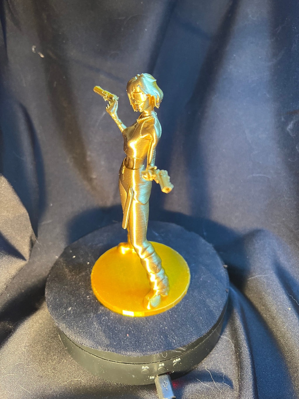 Anime Gun Girl Figurine, Dual Pistol Warrior