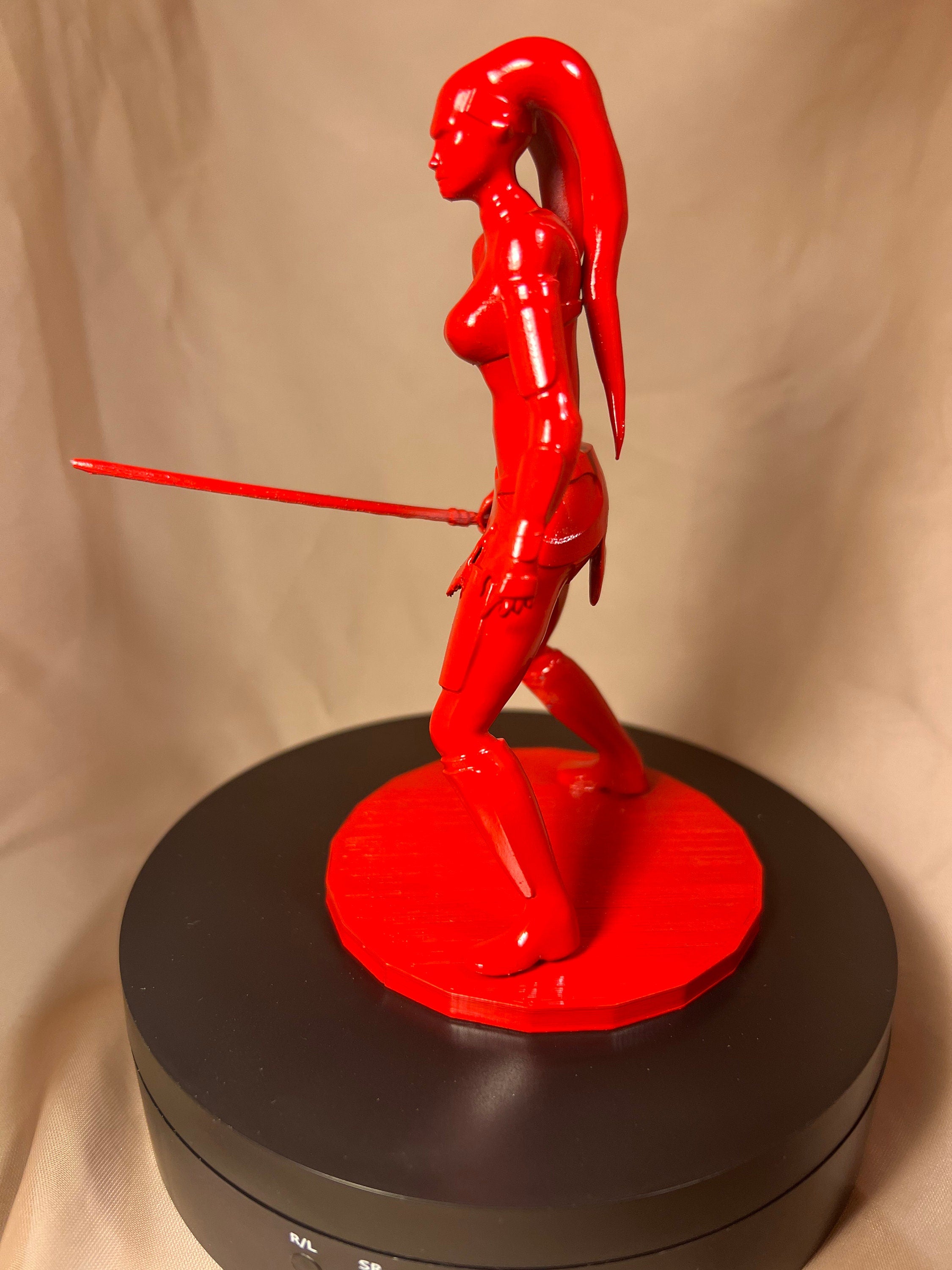 Female Space Warrior Dark Side Figure / Talon Figurine
