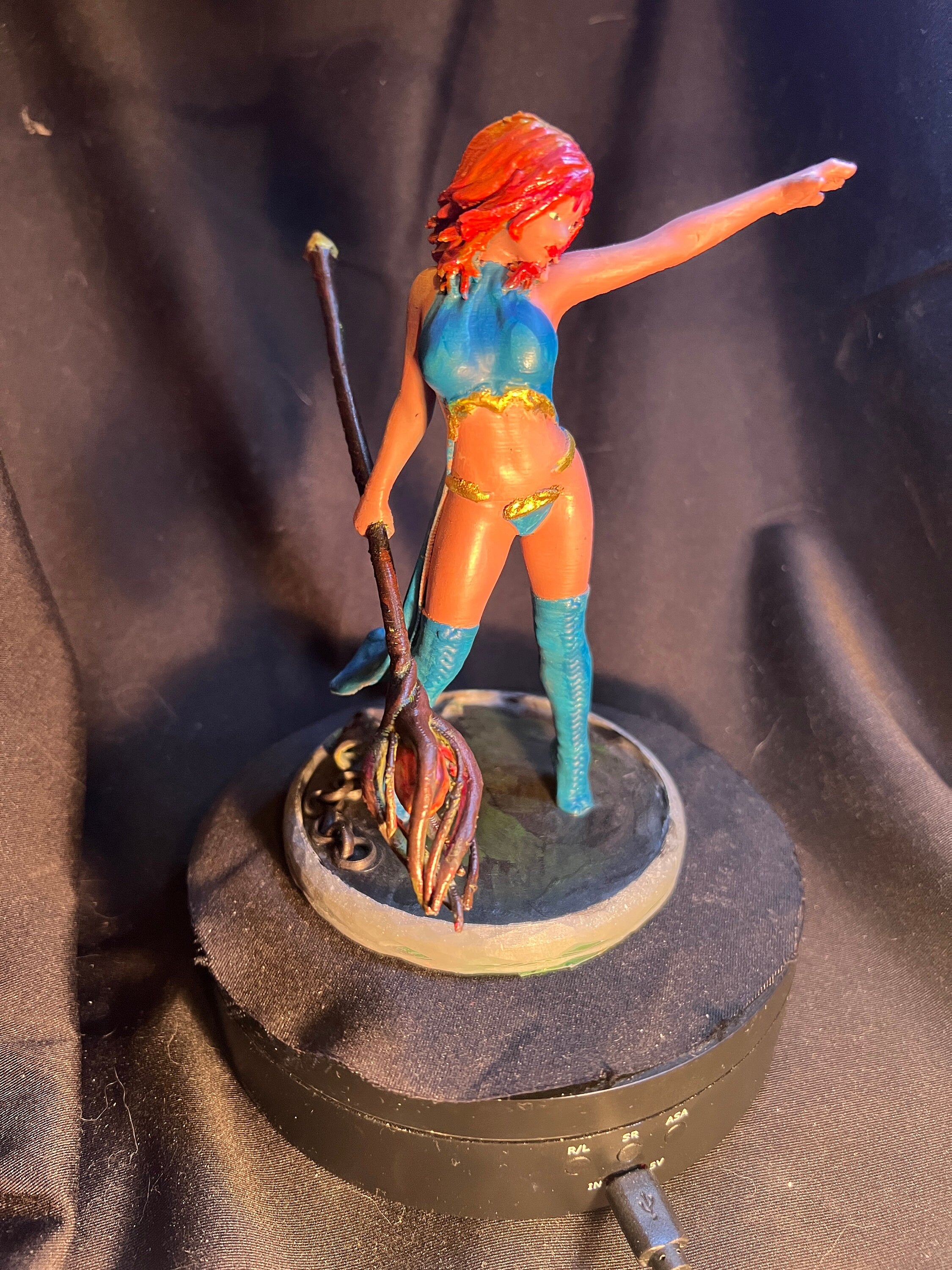 Fantasy Evoker Figure /  Female Mage Model