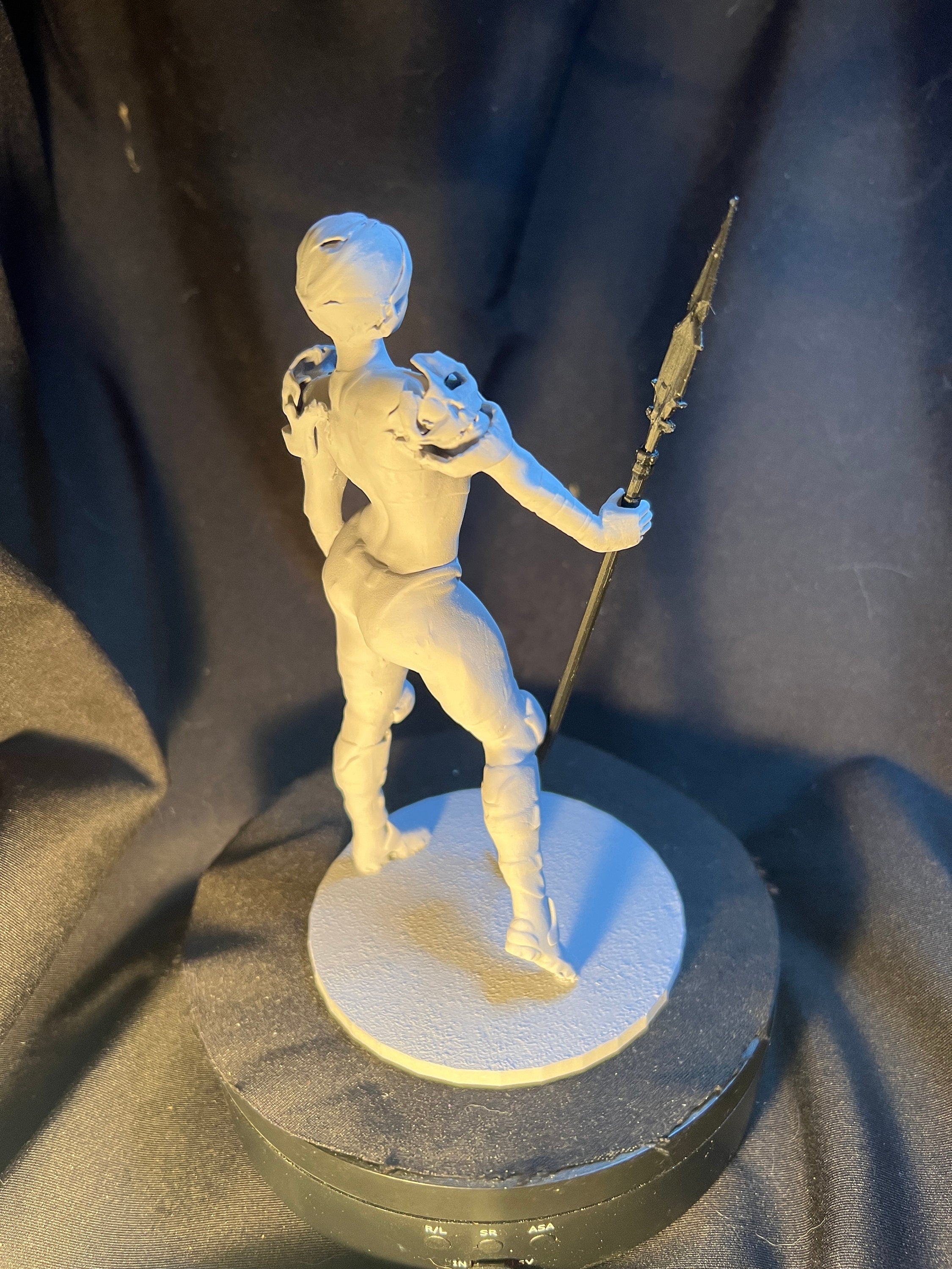 Spear-Wielding Woman with Armor