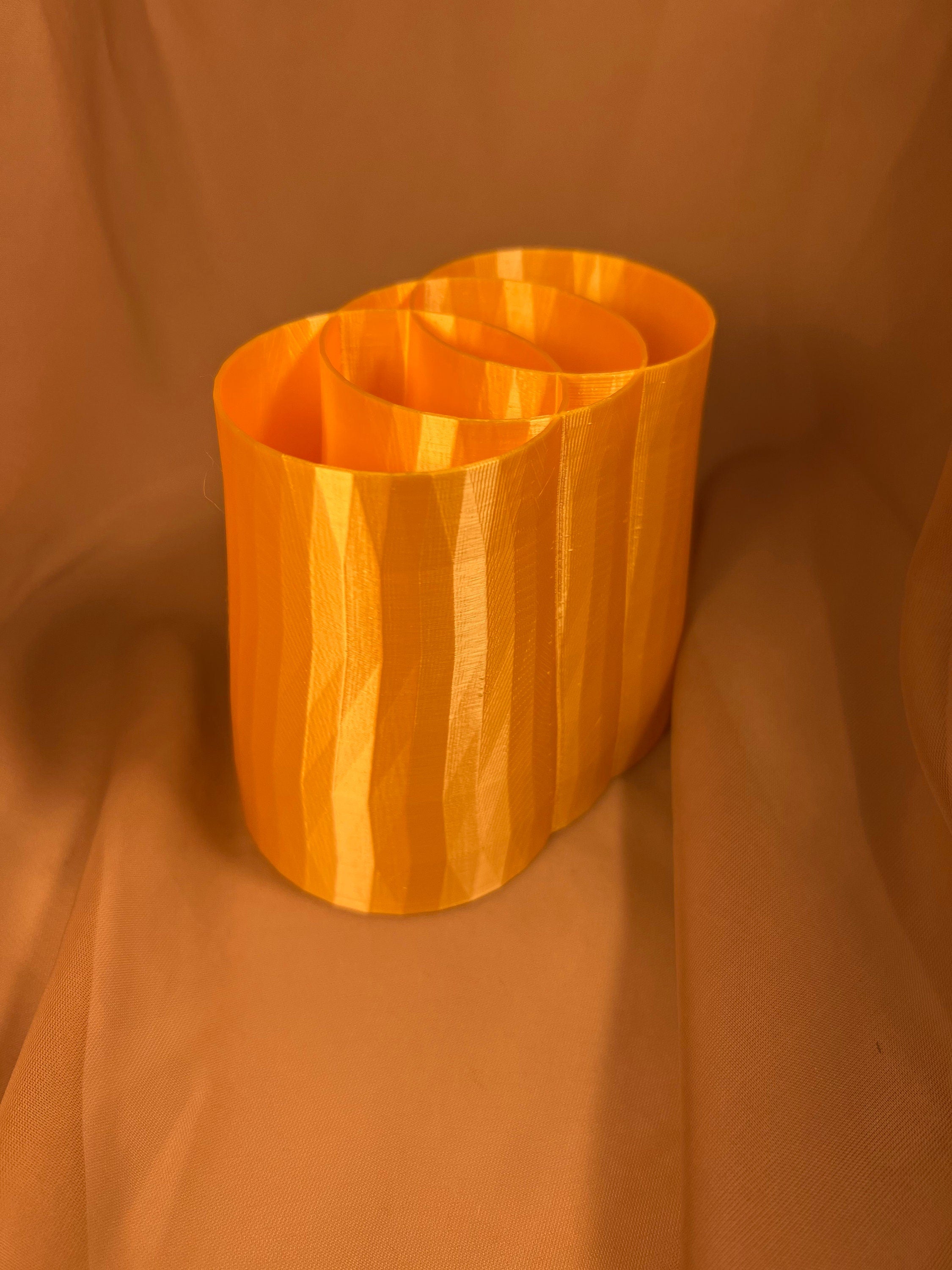 3 way Divided Pencil Holder/ Desktop Pen Holder