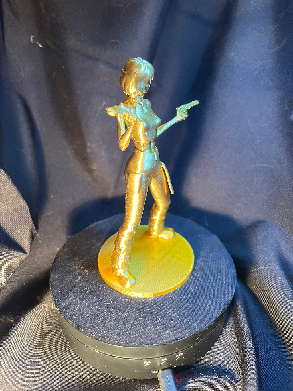 Anime Gun Girl Figurine, Dual Pistol Warrior