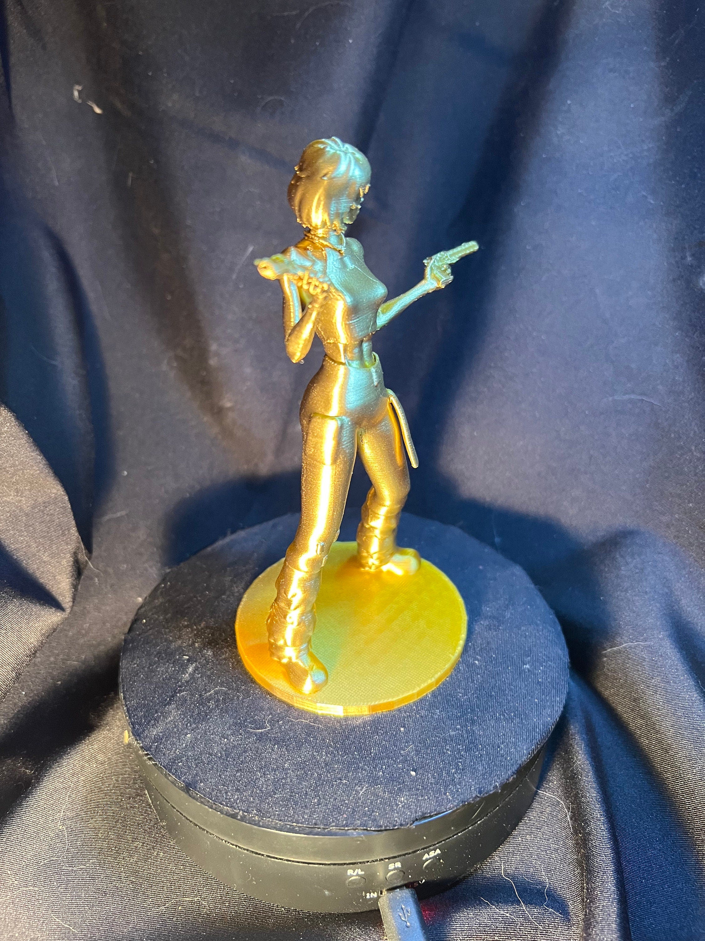 Anime Gun Girl Figurine, Dual Pistol Warrior