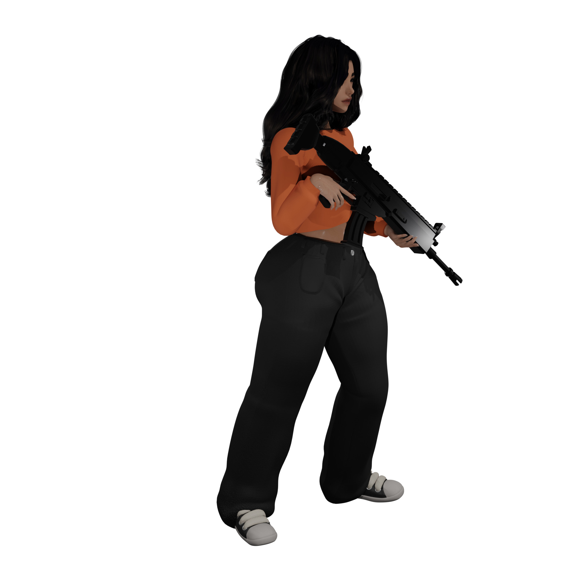 Insurgent Fighter Woman