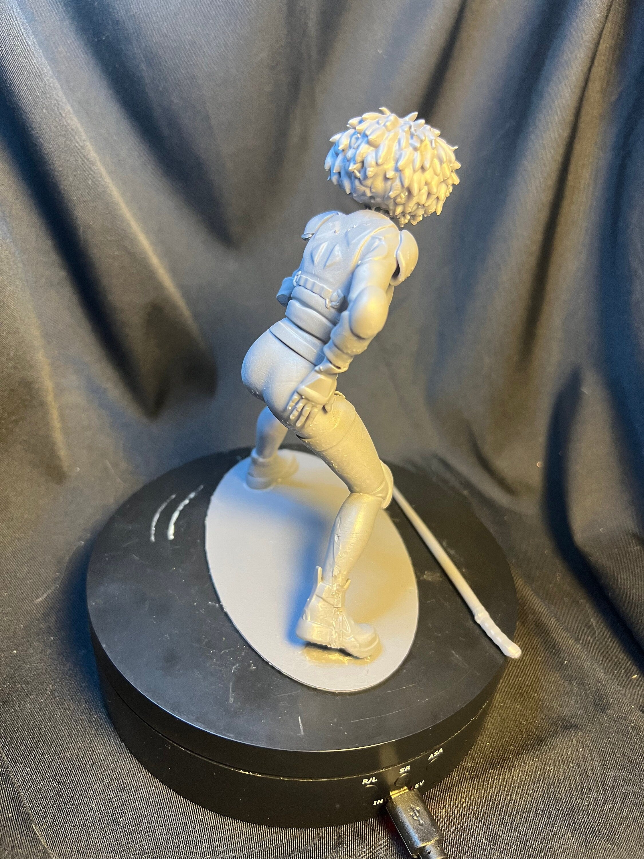 Sci-Fi Fan Art Figure: 3D Printed Space Warrior, 5.75"