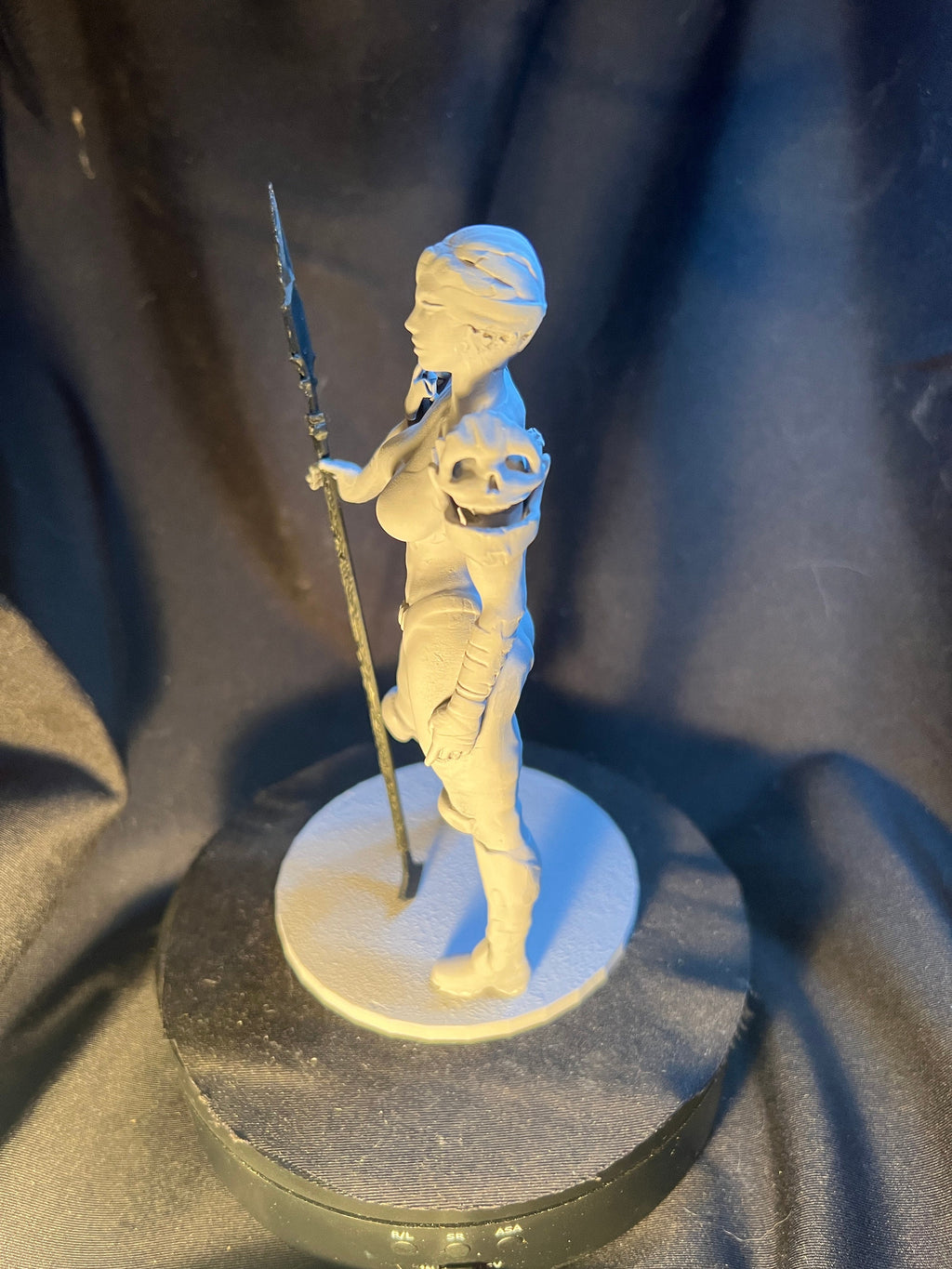 Spear-Wielding Woman with Armor