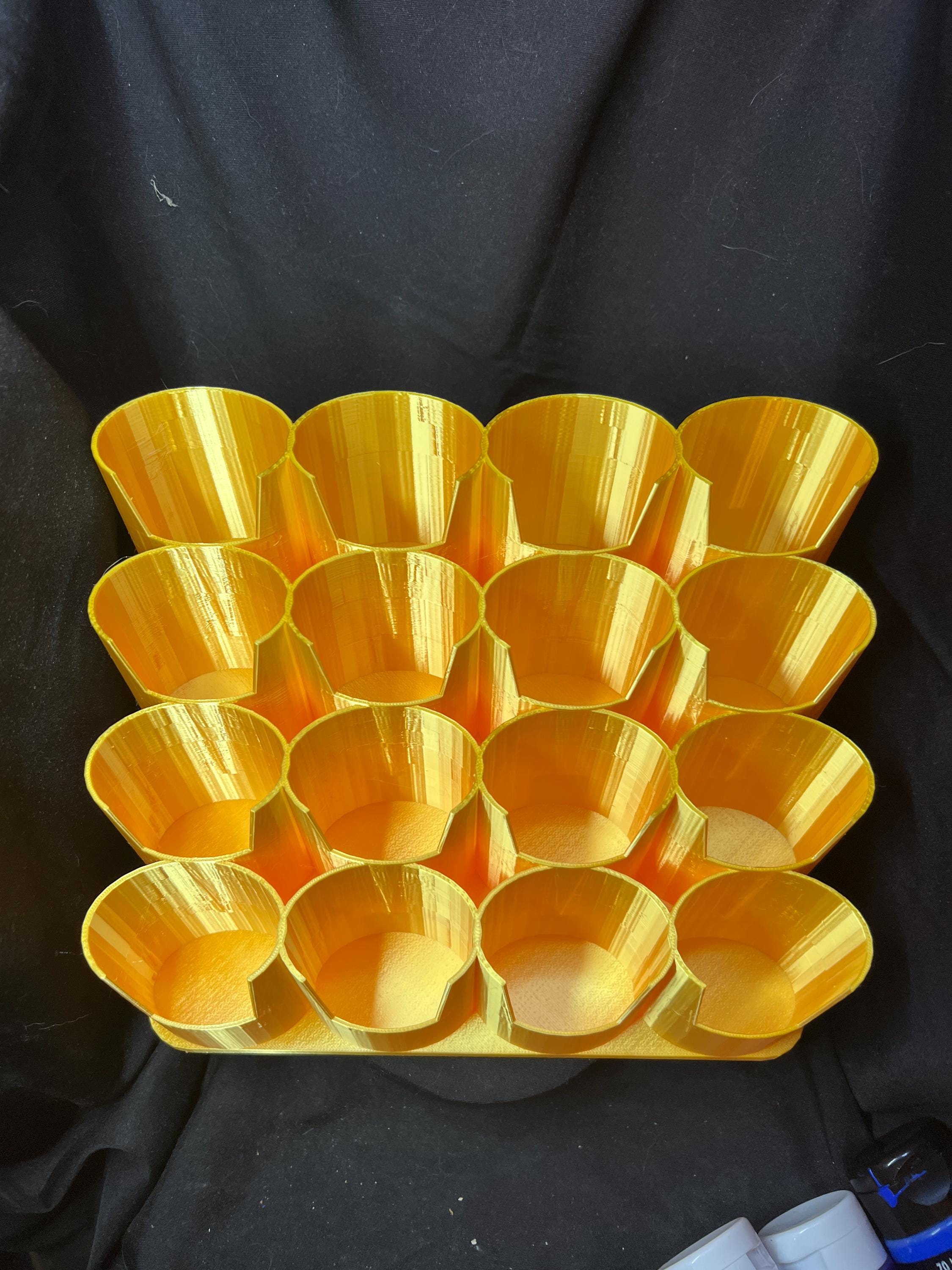 16 Slot Stepped Paint Tube Holder for 4 oz/120 ml Tubes