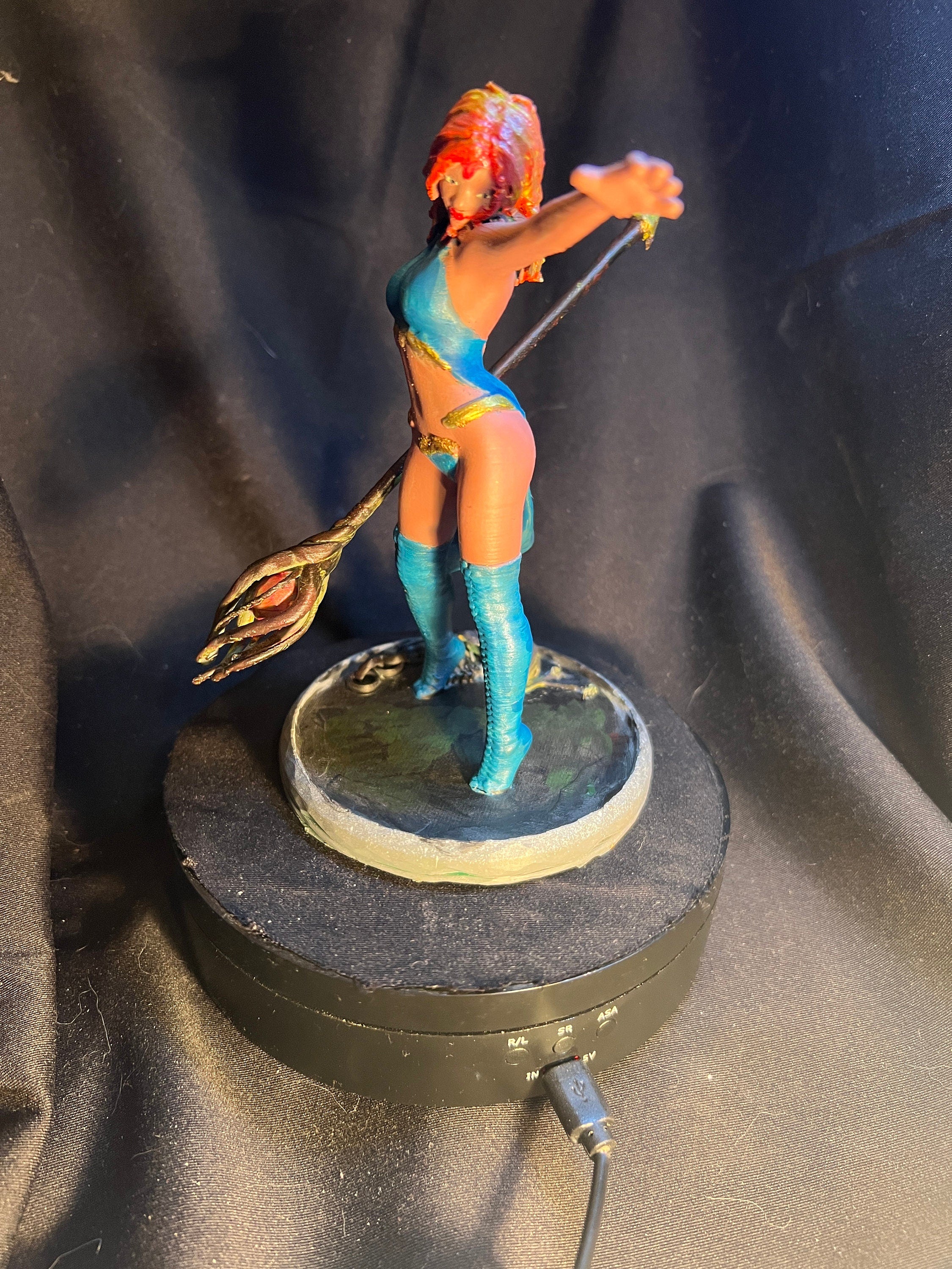Fantasy Evoker Figure /  Female Mage Model