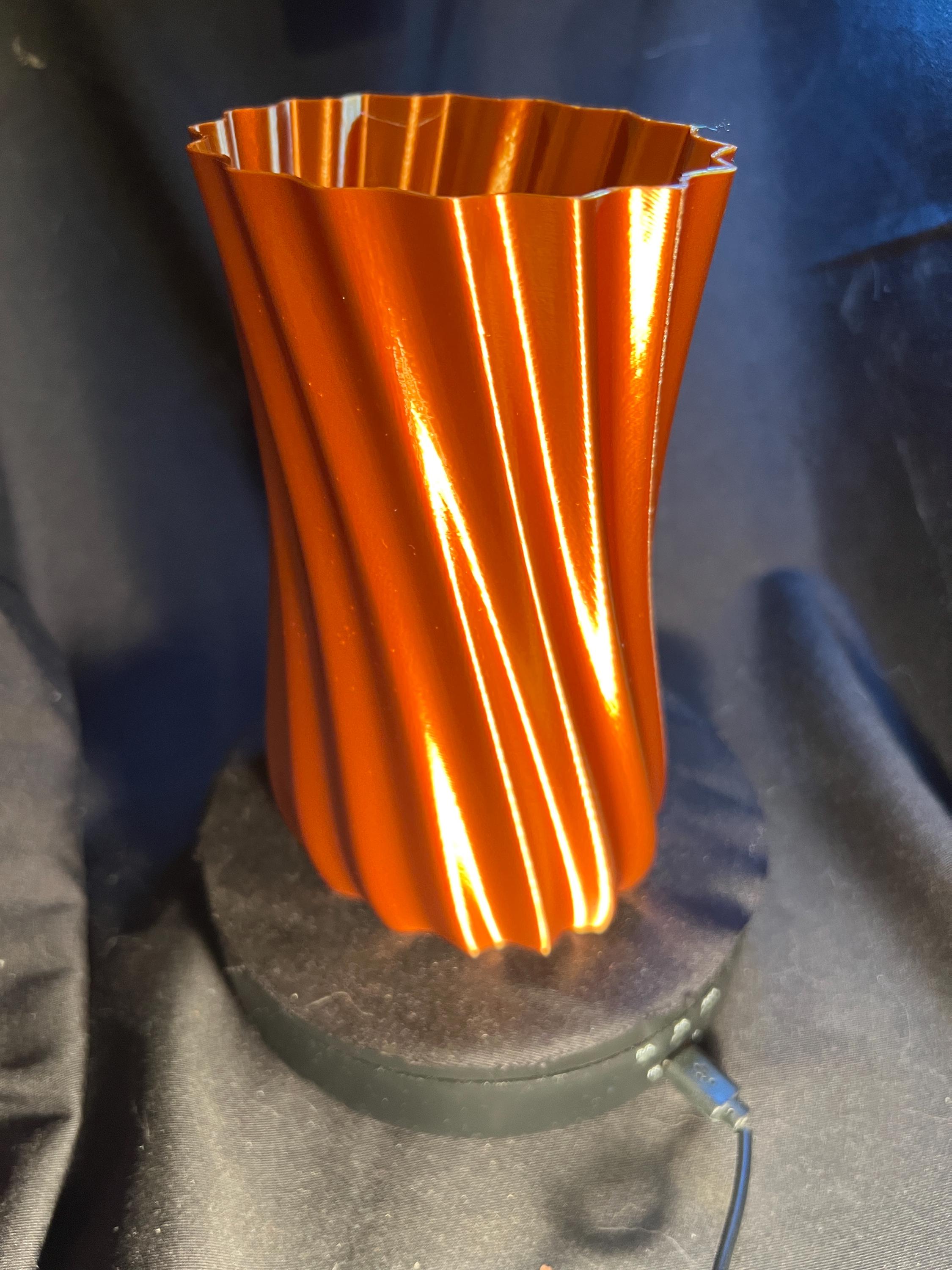 Ribbed Decorative Vase