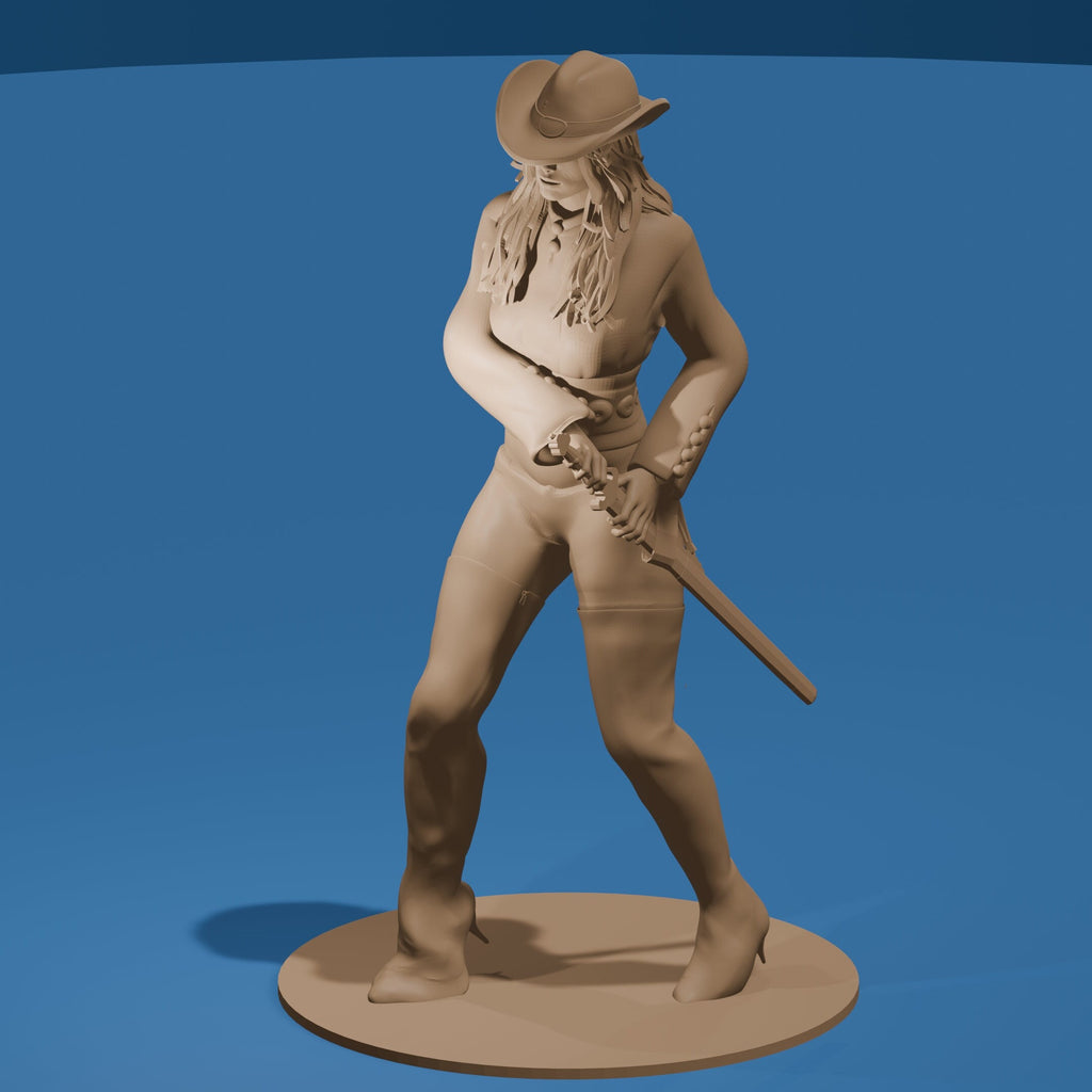Swashbuckling Girl Figure / Pirate Woman Model