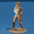 Swashbuckling Girl Figure / Pirate Woman Model