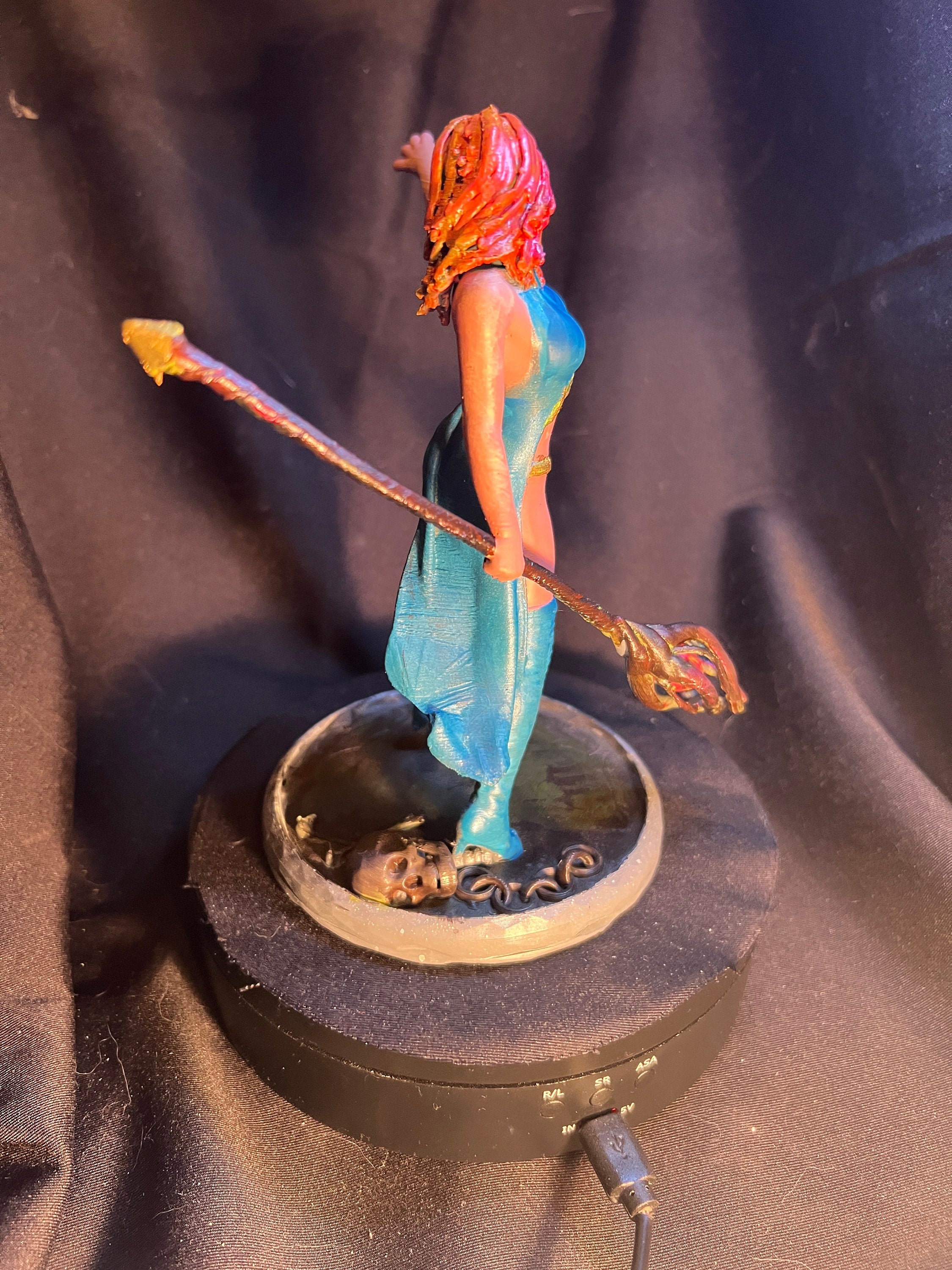 Fantasy Evoker Figure /  Female Mage Model