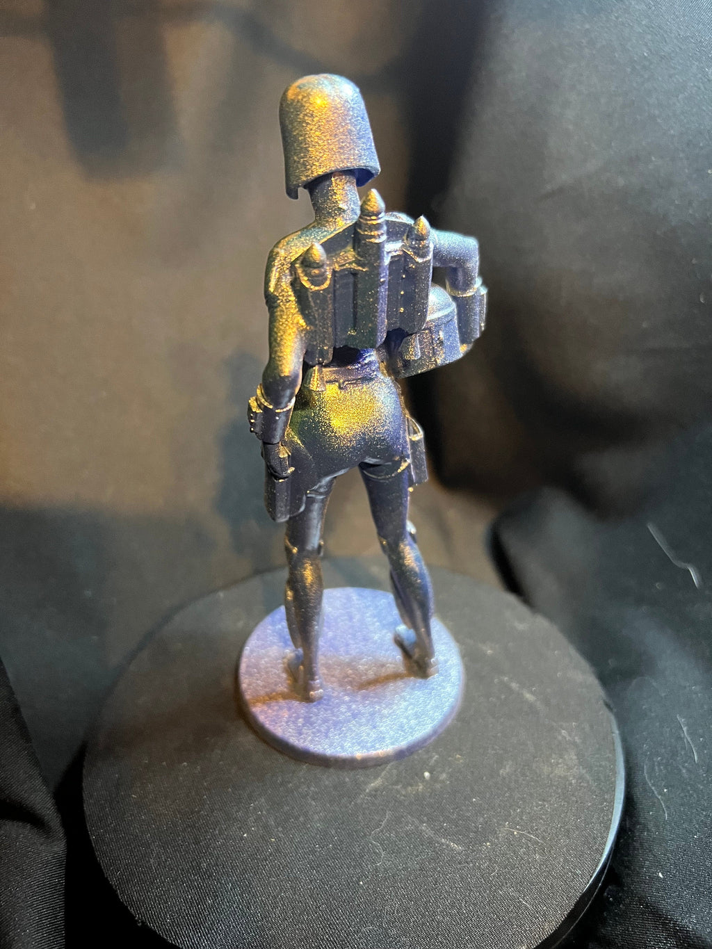 Space Bounty Hunter Figure / Science Fiction Woman Figurine