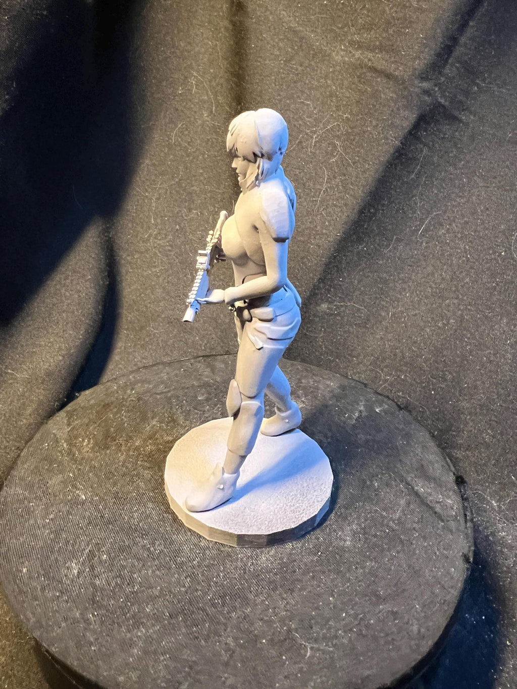 Futuristic Fighter Woman with Shotgun