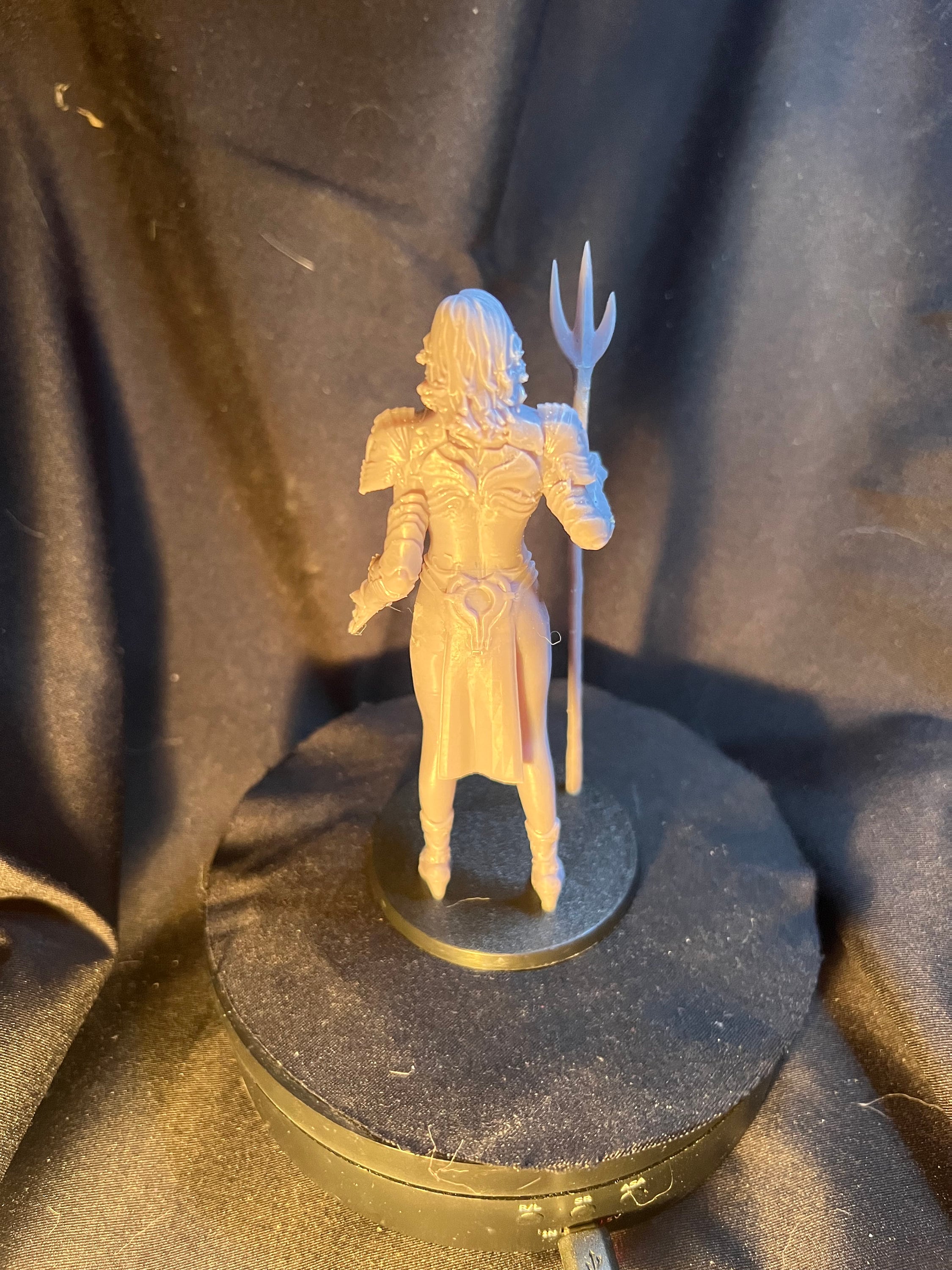 Aurora Armored Woman / Girl with a Trident / Fantasy Warrior Figure