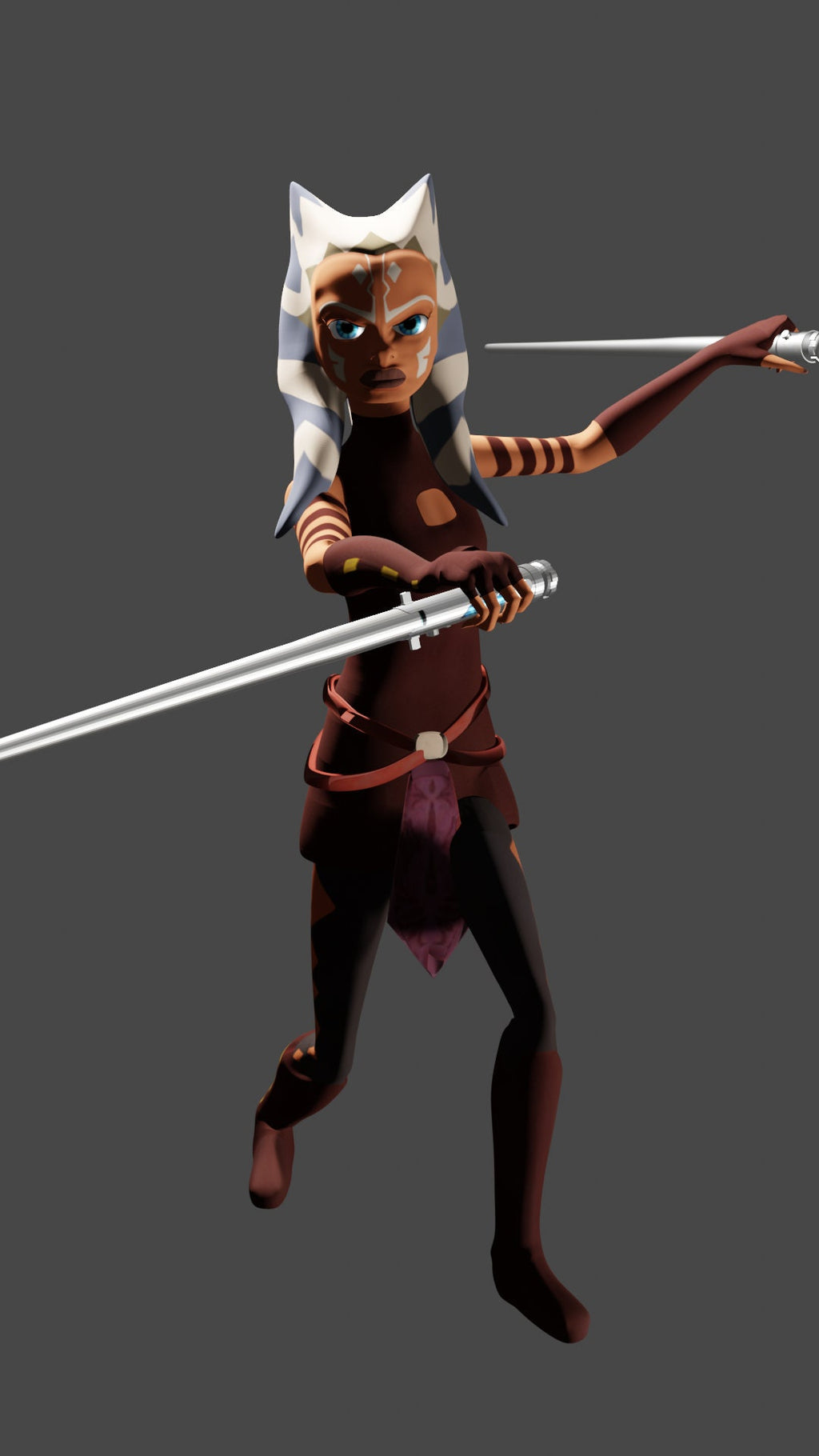 Space Warrior Girl Figure: 3D Printed Fan Art Miniature