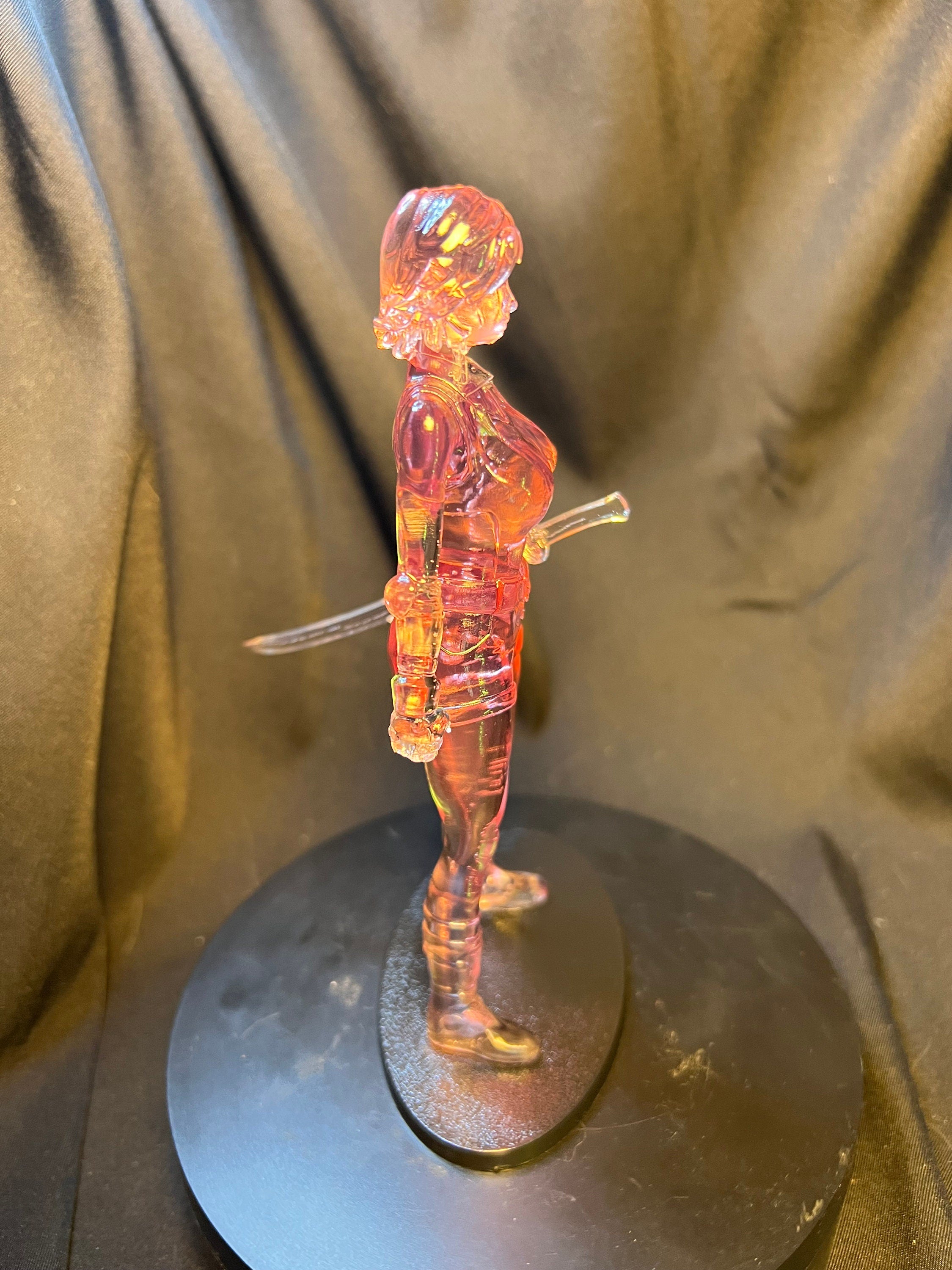 Modern Chinese Sword Fighting Girl Figure