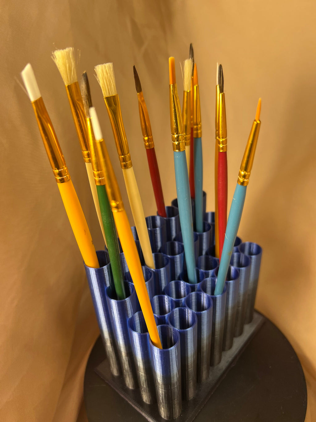 Tubular Brush Holder / Pencil Desktop Holder