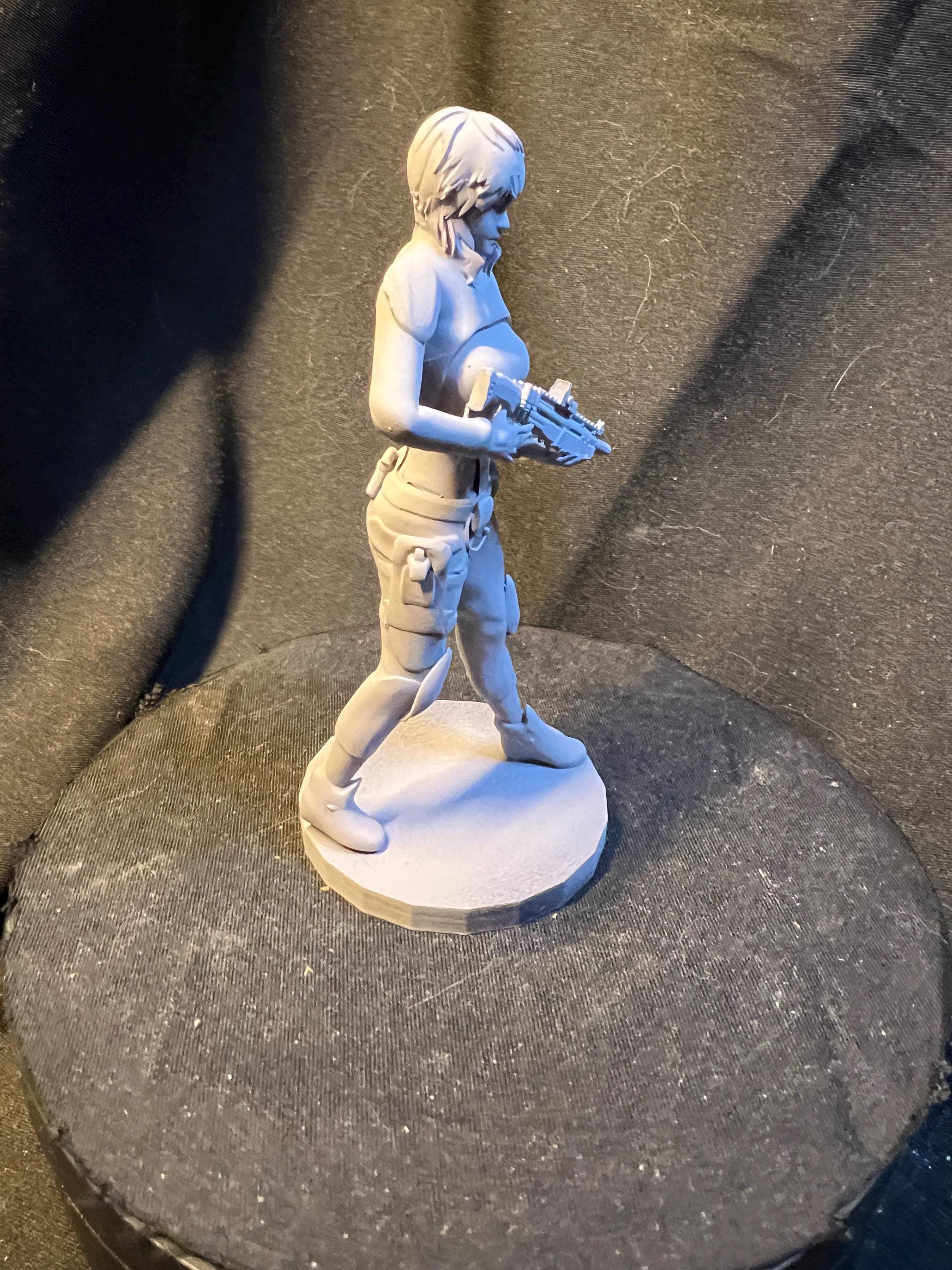 Futuristic Fighter Woman with Shotgun