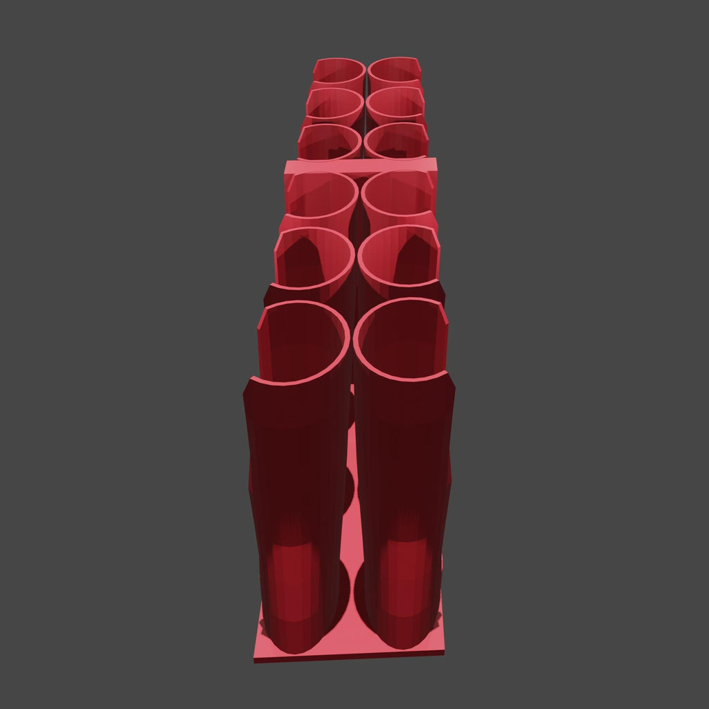 Paint Tube Holder: 12-Slot Organizer for 37ml Tubes