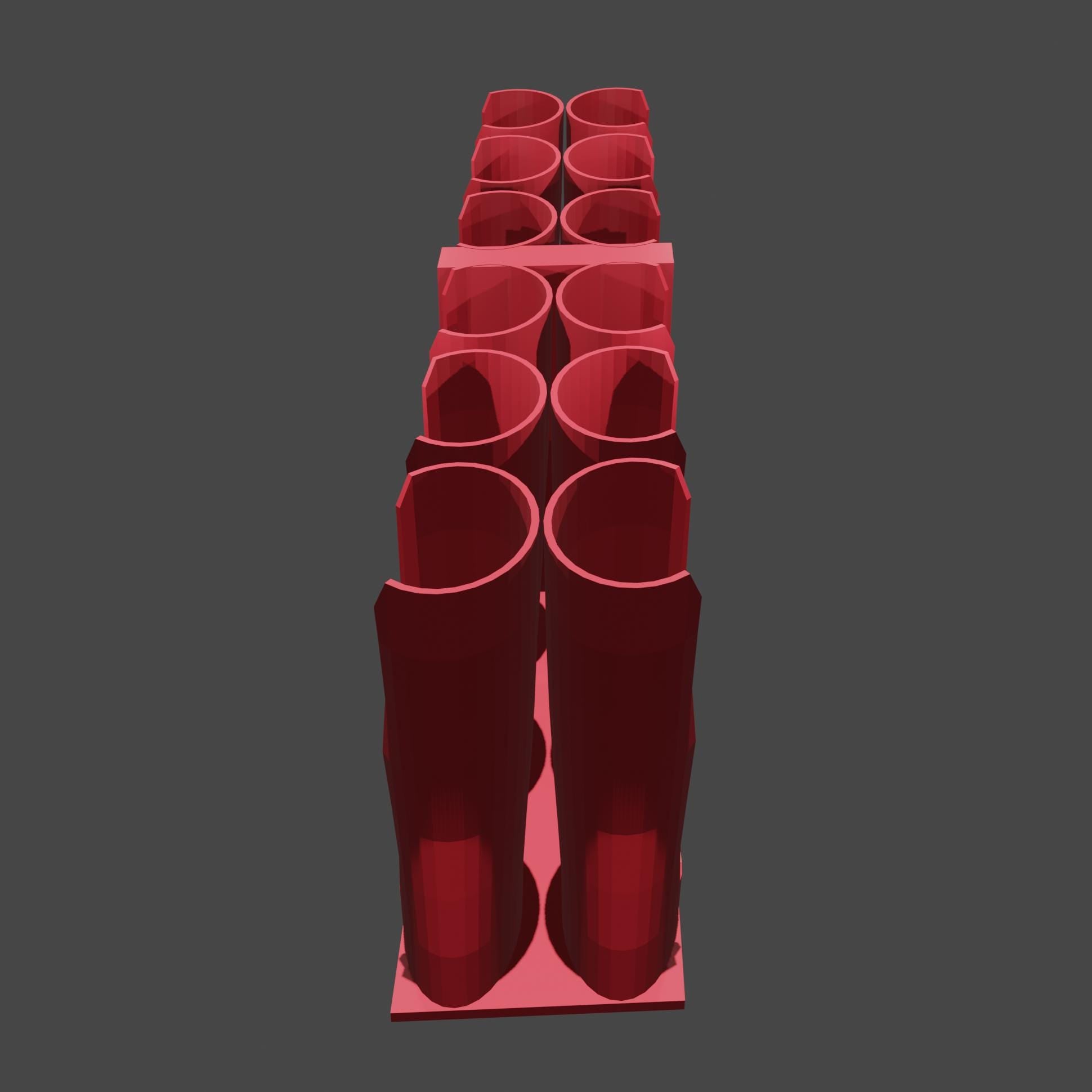 Paint Tube Holder: 12-Slot Organizer for 37ml Tubes