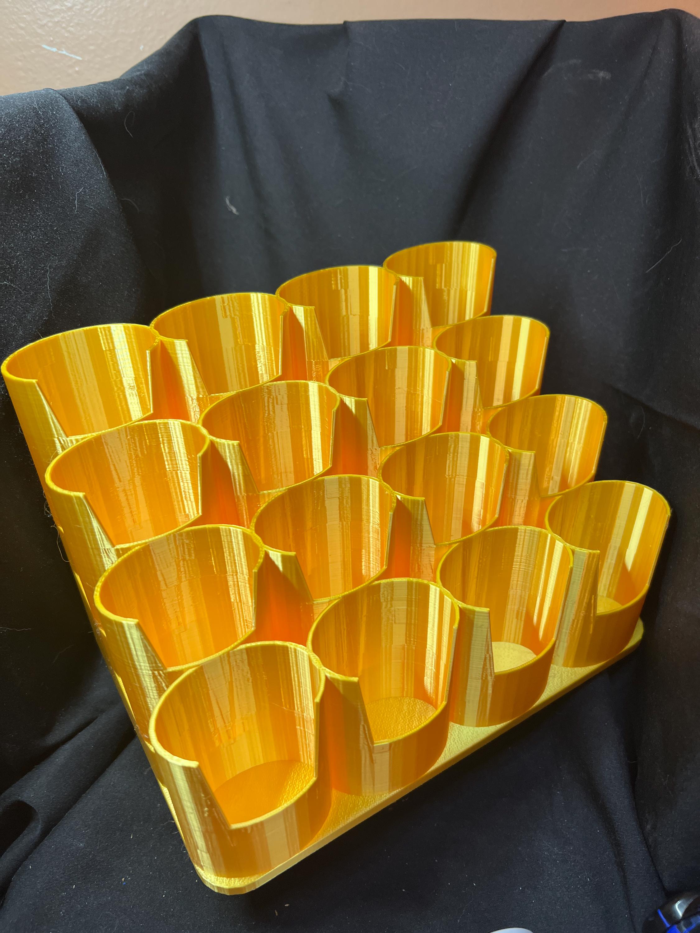 16 Slot Stepped Paint Tube Holder for 4 oz/120 ml Tubes