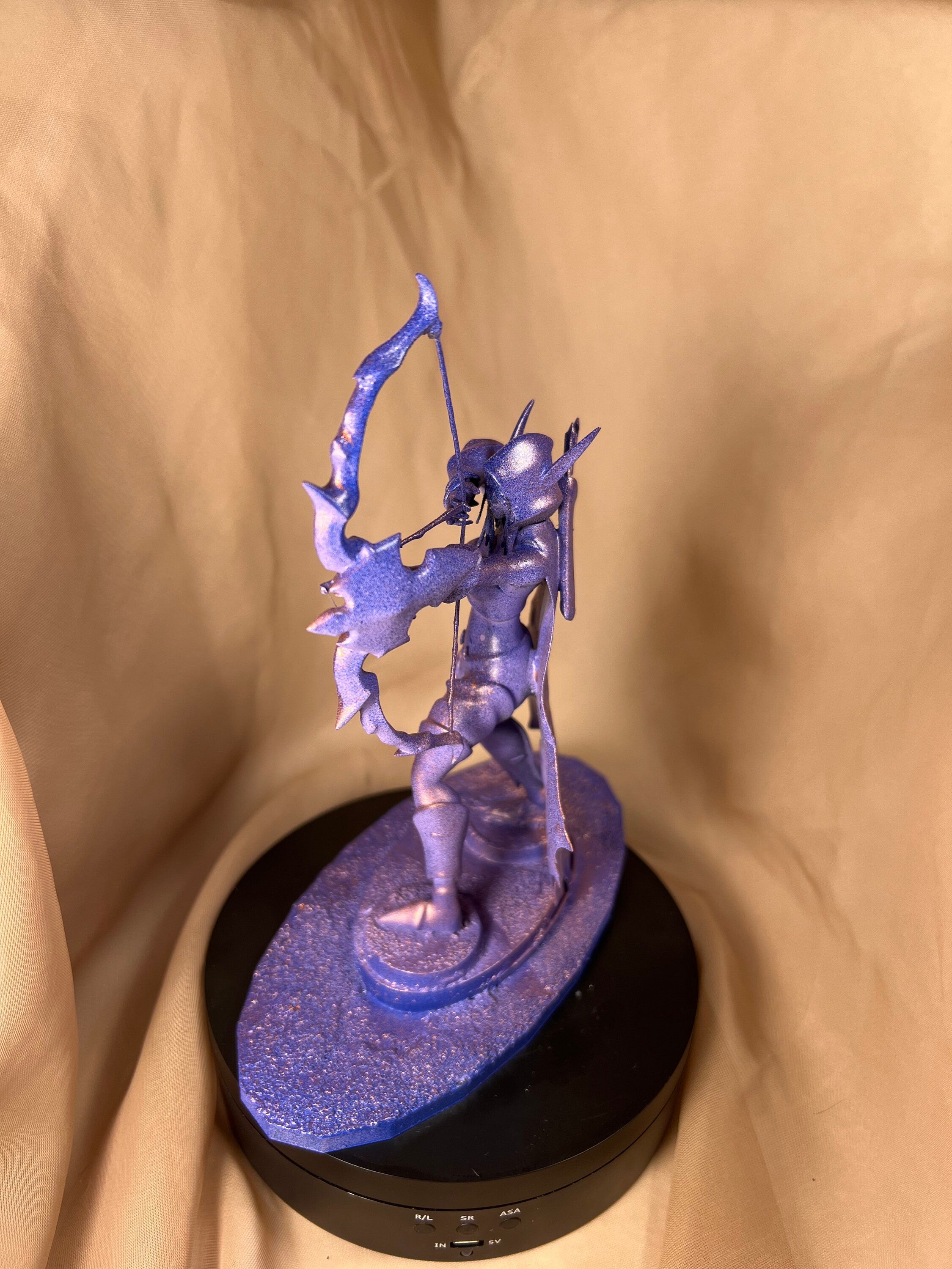 Female Elf Ranger Figure / Fantasy Bowman Woman Figurine