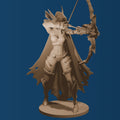 Female Elf Ranger Figure / Fantasy Bowman Woman Figurine