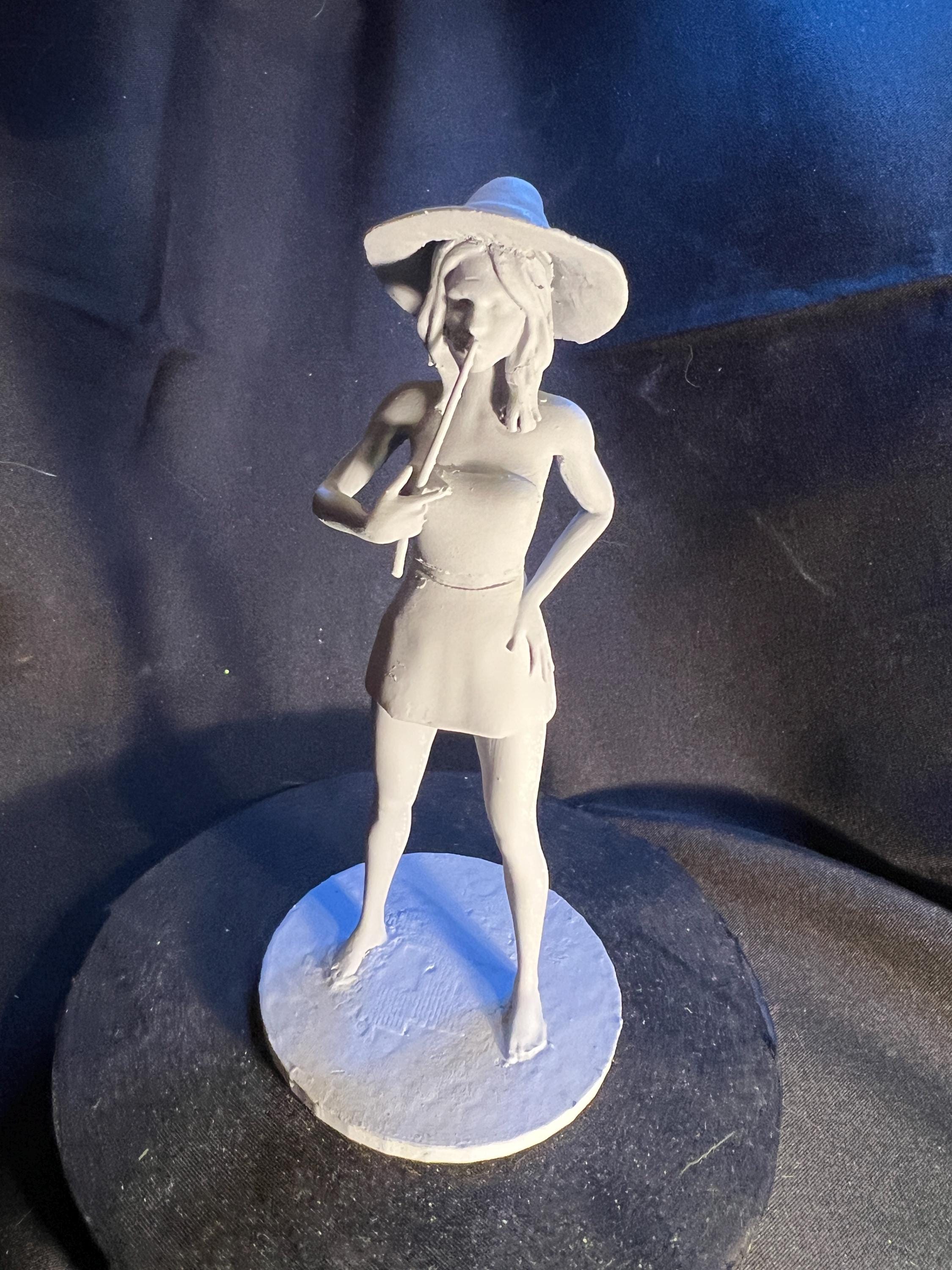 Seductive Witch with Wand