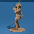 Peasant Japanese Woman Figure / Female with a Sword