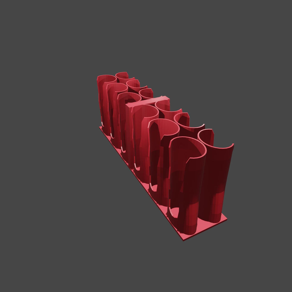 Paint Tube Holder: 12-Slot Organizer for 37ml Tubes