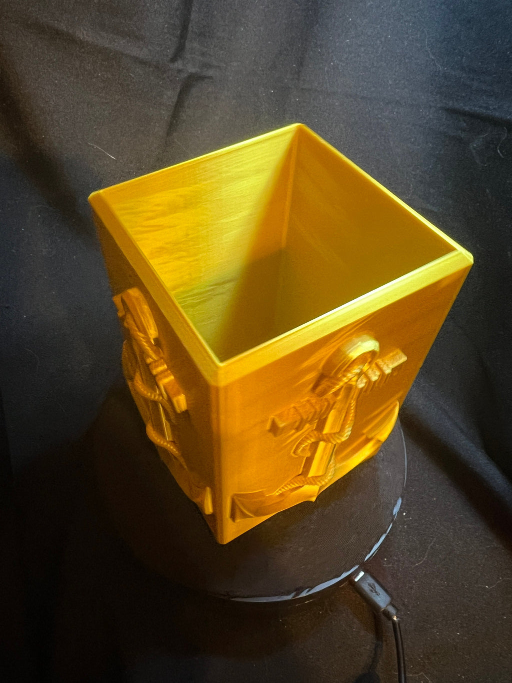 Navy Pencil Holder / Sailor Vase
