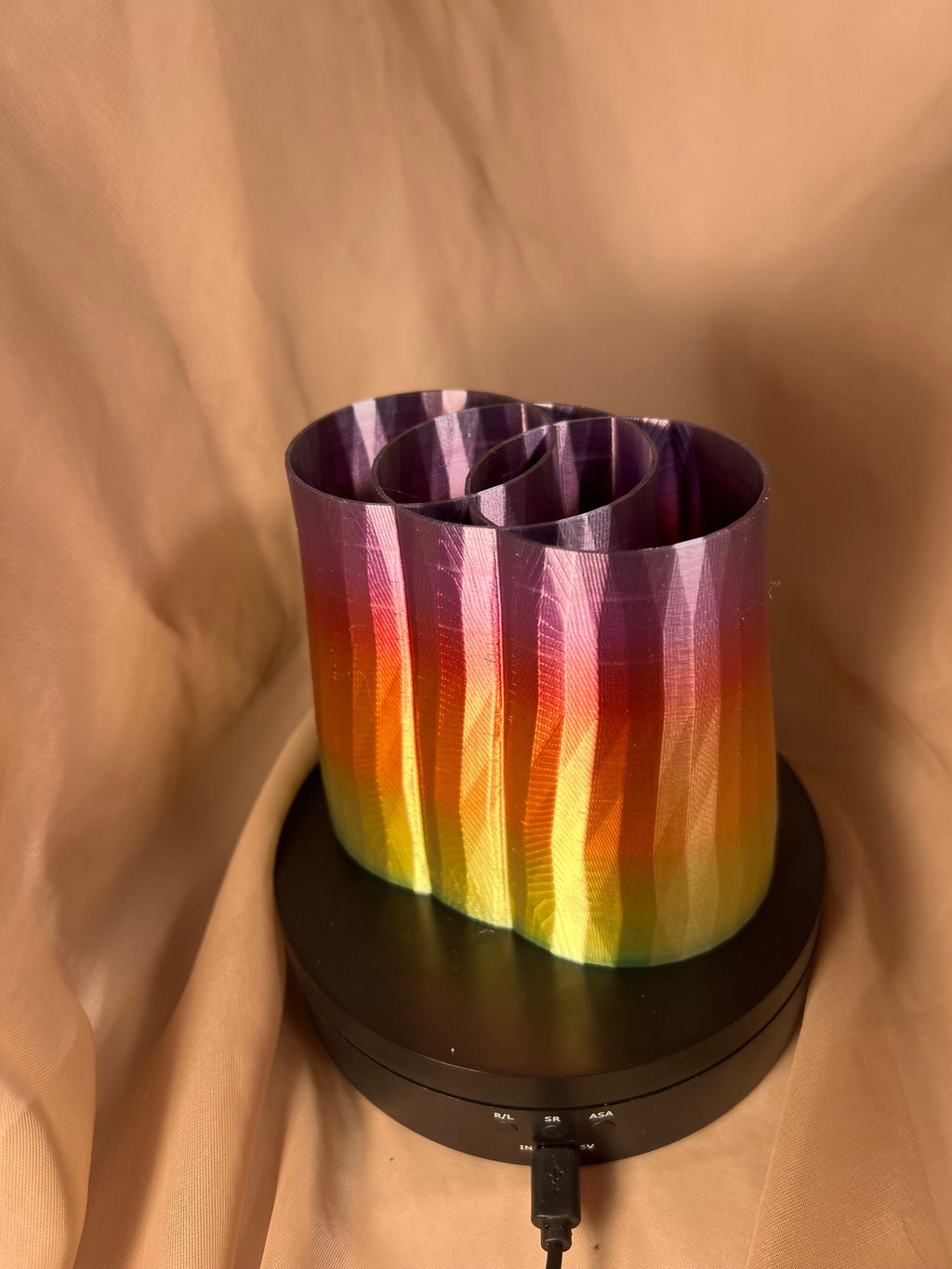 3 way Divided Pencil Holder/ Desktop Pen Holder