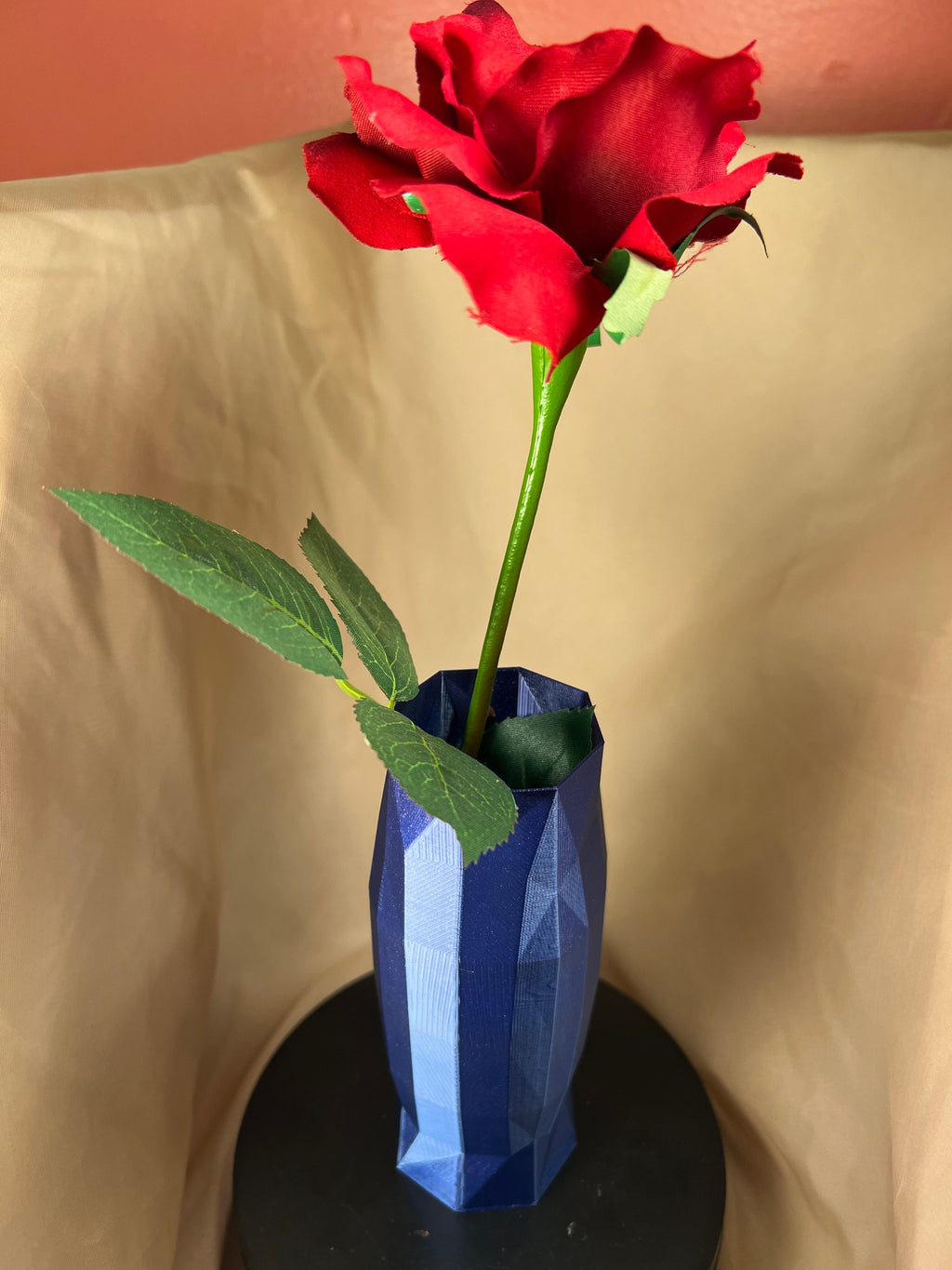 Faceted Vase Decorative Dry Flower & Pencil Holder