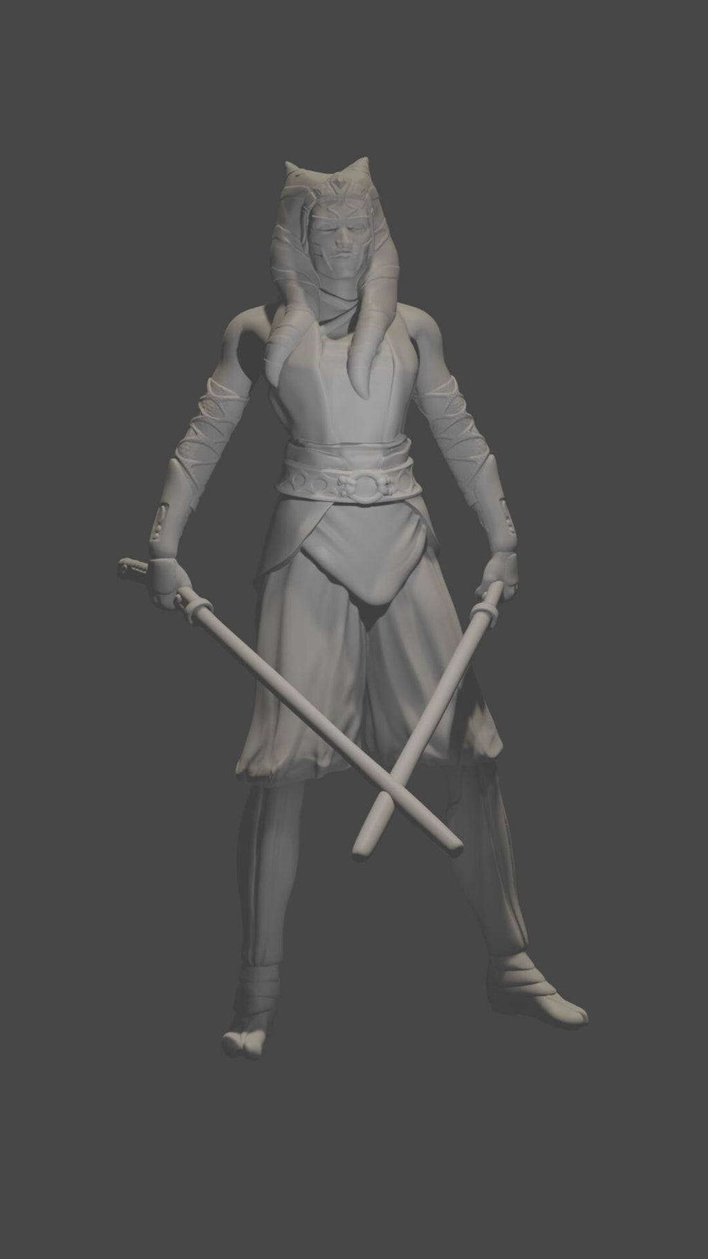 Space Warrior Woman / Fighting Adult Ahsoka Figure