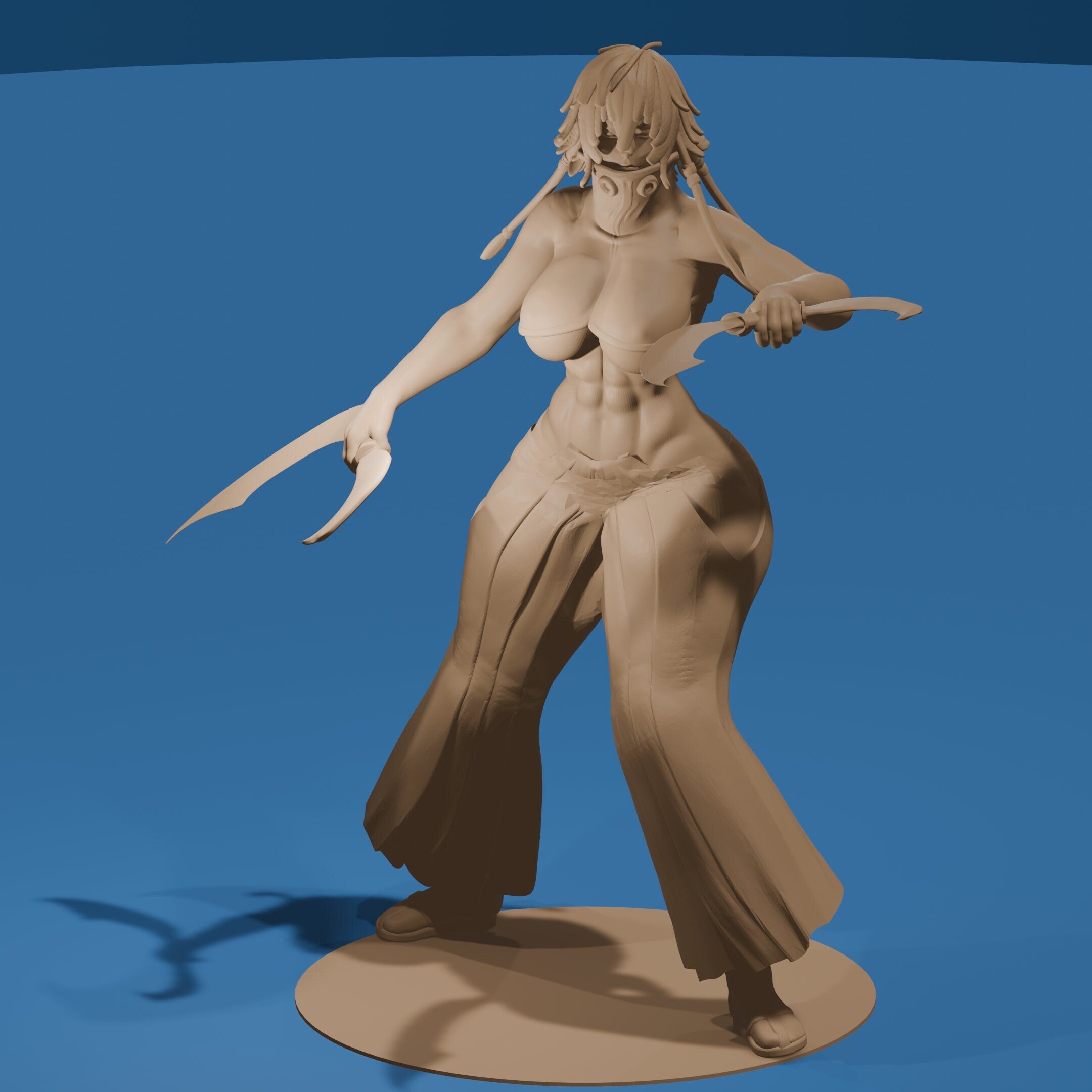Thick Anime Fighter Figure / Woman Tia Harribel Figurine