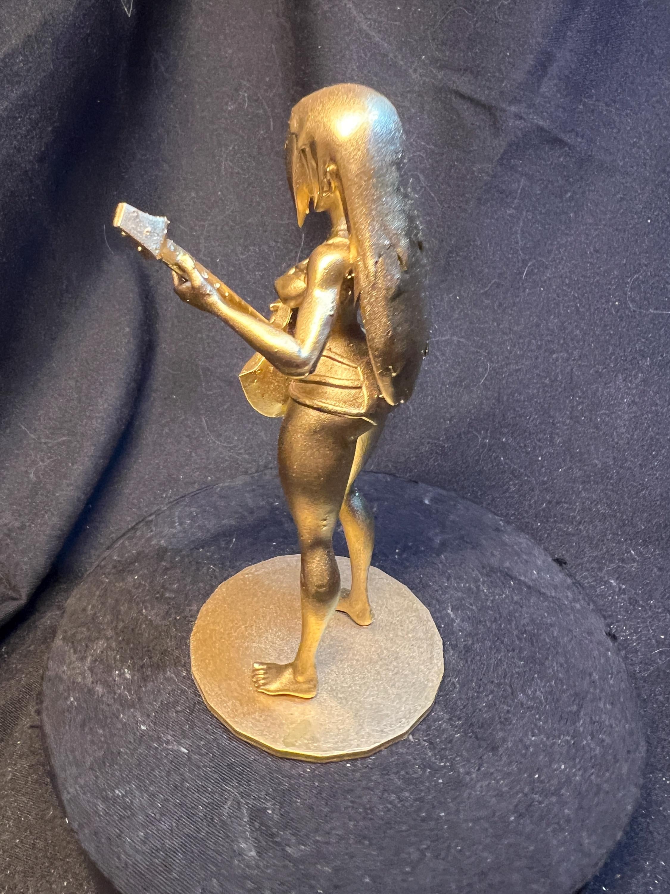 Swimsuit Rocker Girl with Axe Guitar