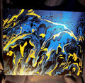 Hand painted acrylic pour abstract 8x10