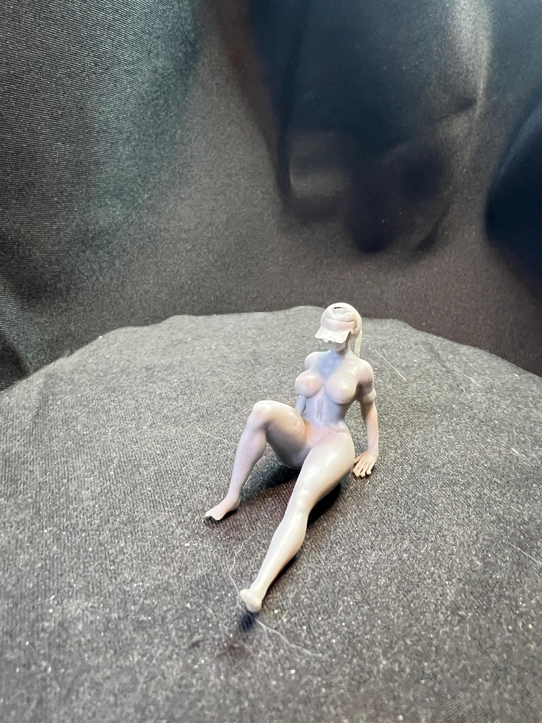 Curvy Nude Woman Loba Reclining