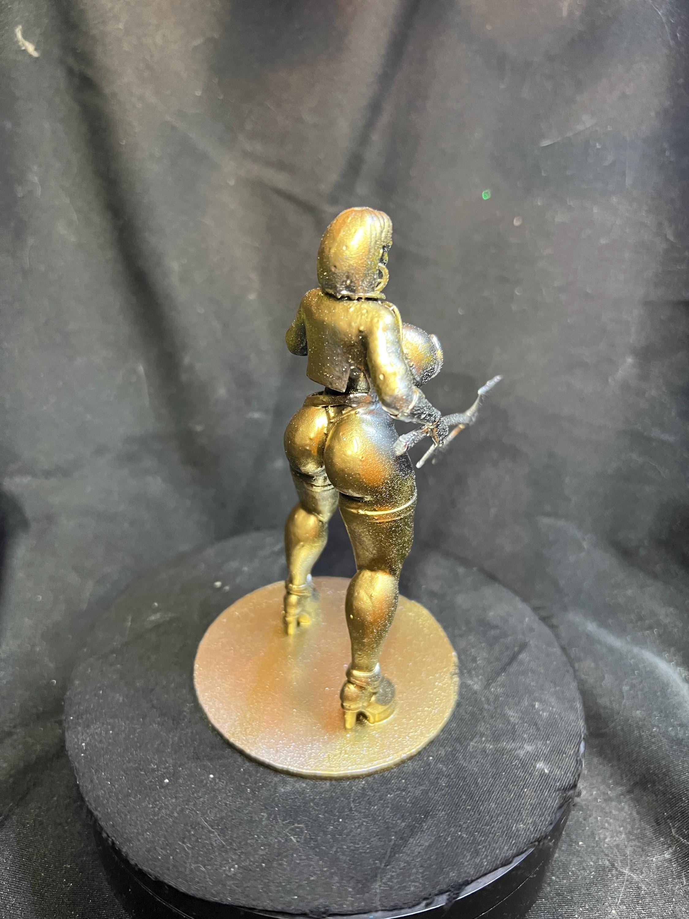 Curvy Vampire Woman with an Axe