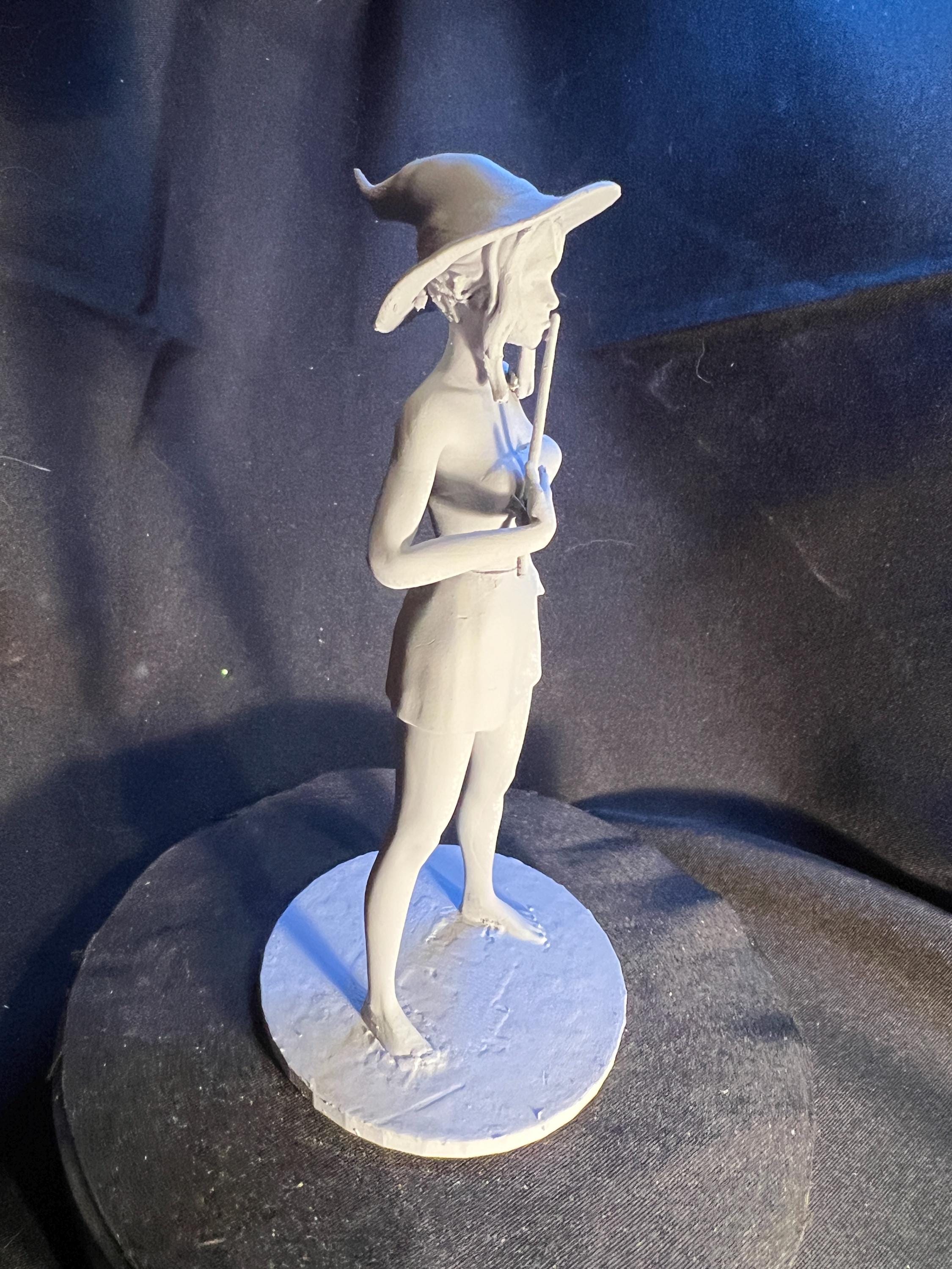 Seductive Witch with Wand