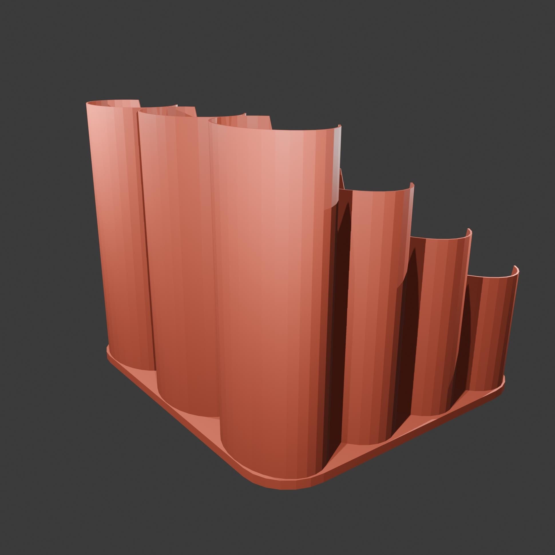 12 Slot Stepped Paint Tube Holder for  8.45 OZ / 250 ml Tubes