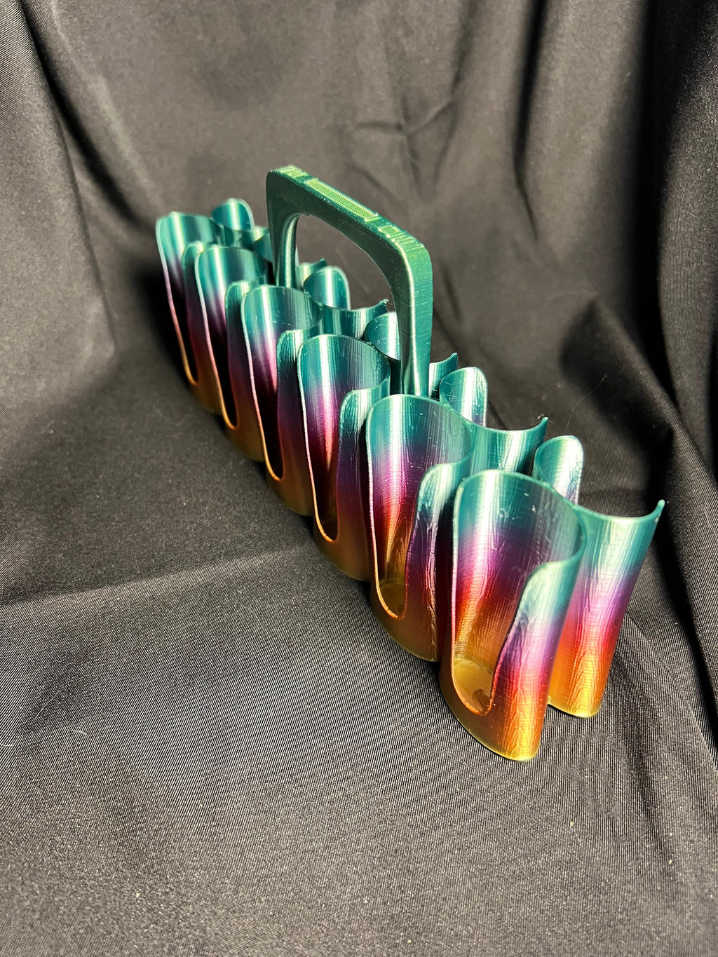 12-Slot Paint Tube Holder: Acrylic or Oil Paint Organizer. For 12 ml or .4 oz tubes.