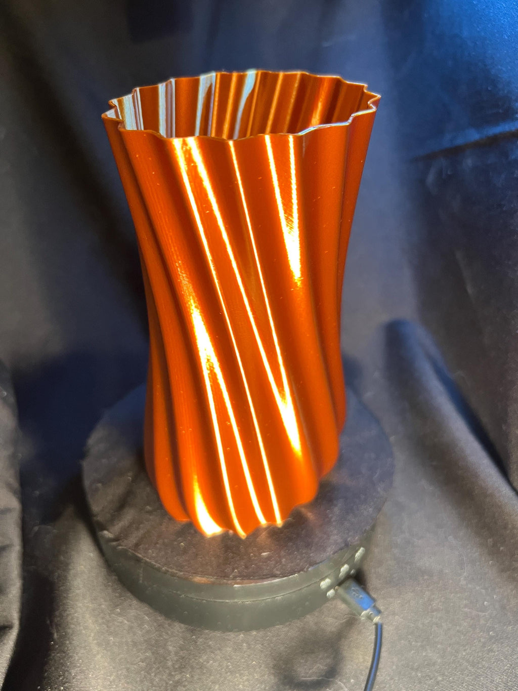Ribbed Decorative Vase