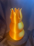 3D Printed Crown Vase: Decorative Fancy Vase